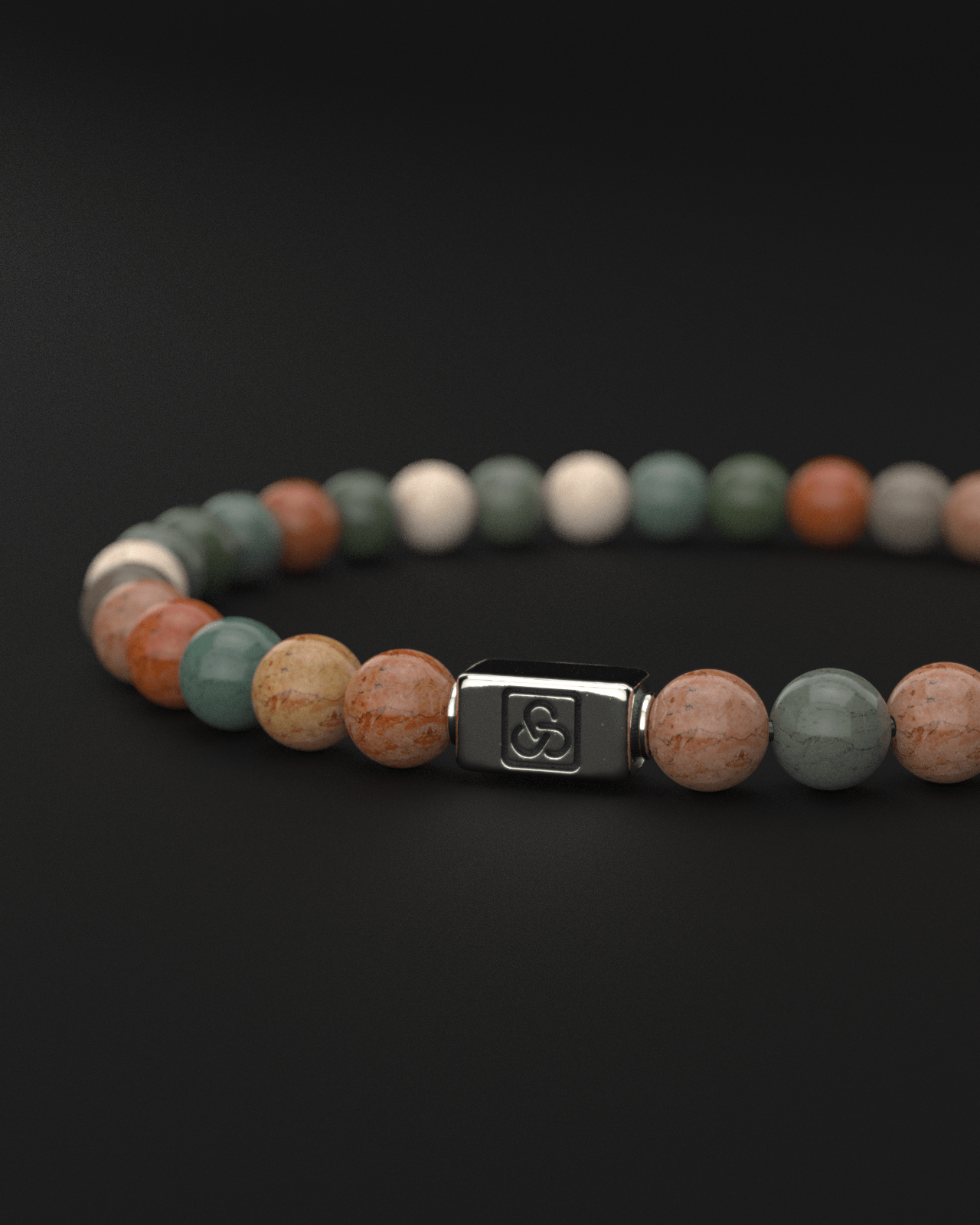 Ocean Agate Bracelet 6mm | Essential