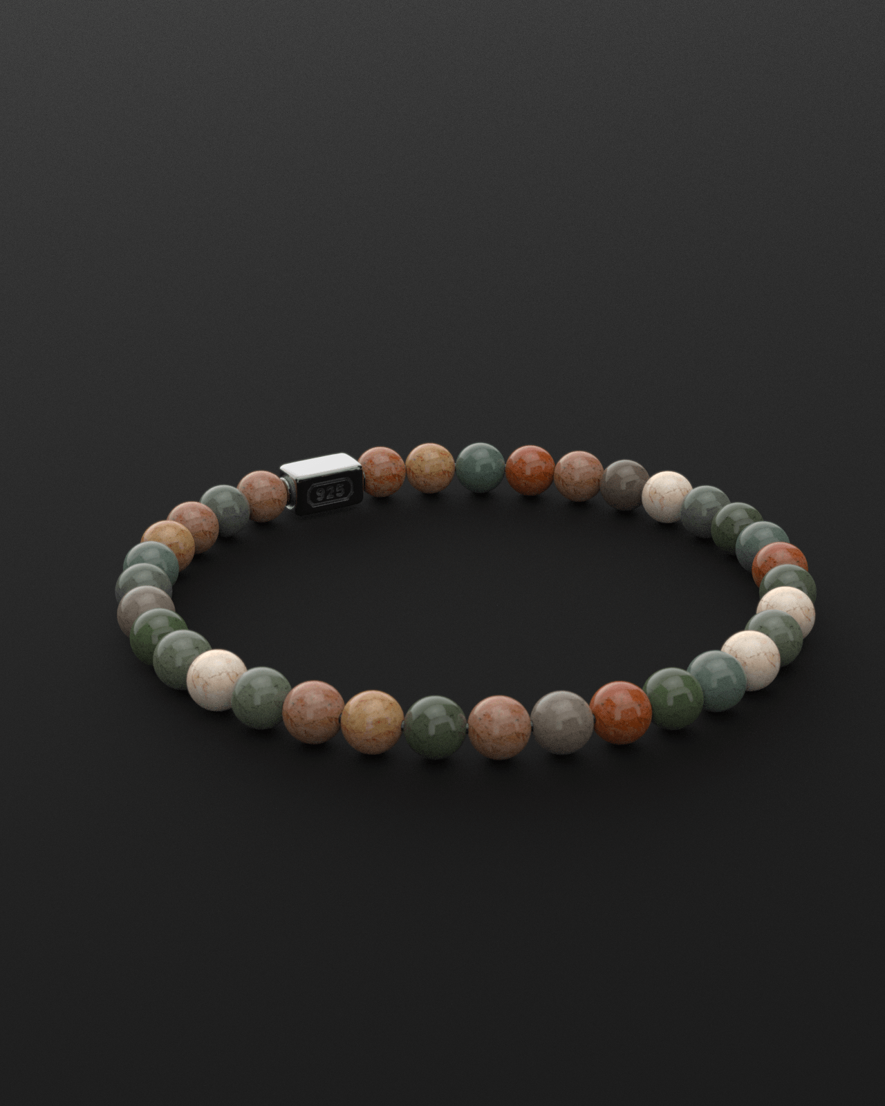 Ocean Agate Bracelet 6mm | Essential