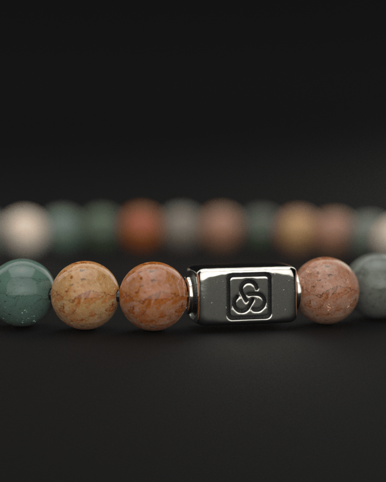 Ocean Agate Bracelet 6mm | Essential