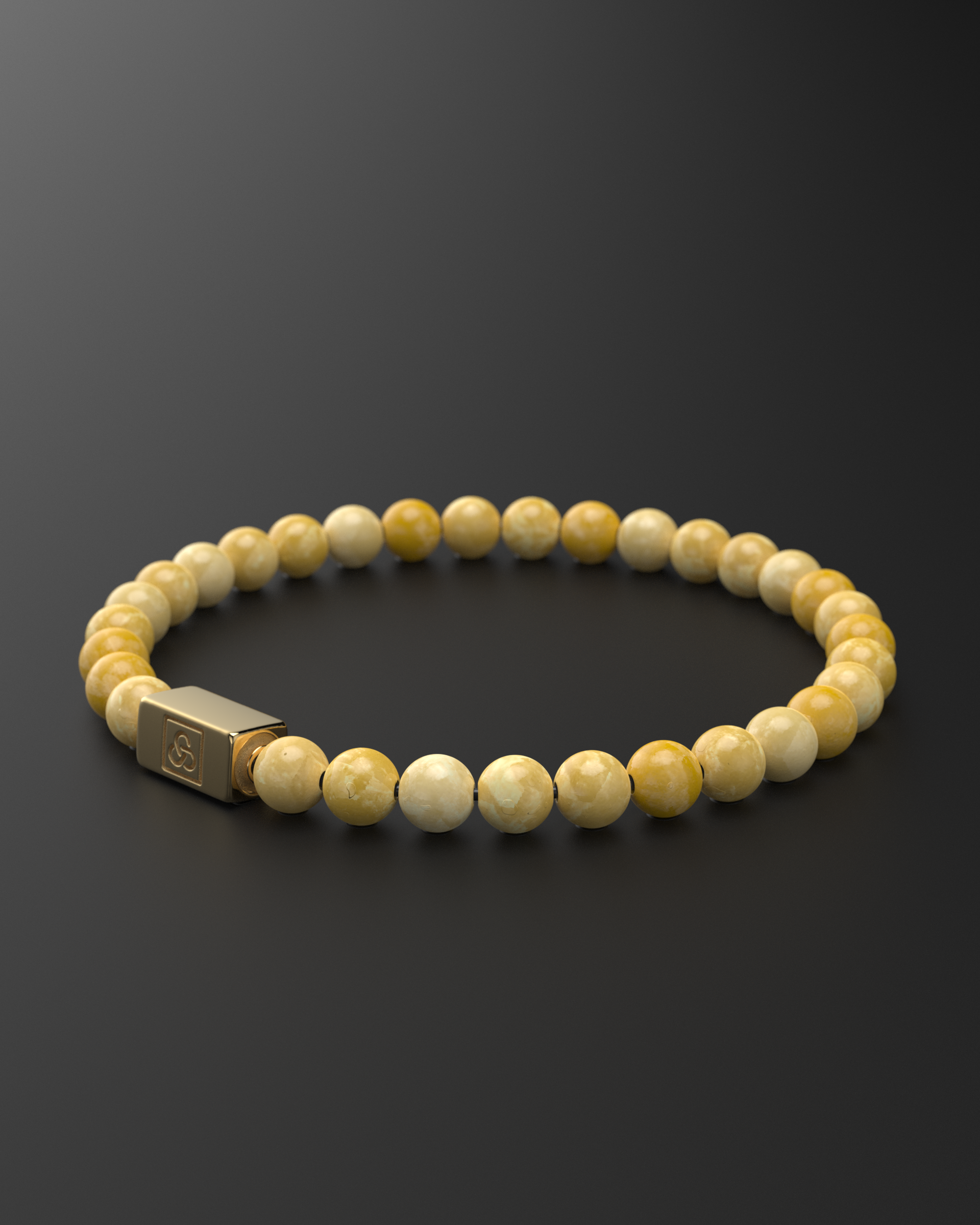 Bracelet Agate Picasso 6mm | Essentiel