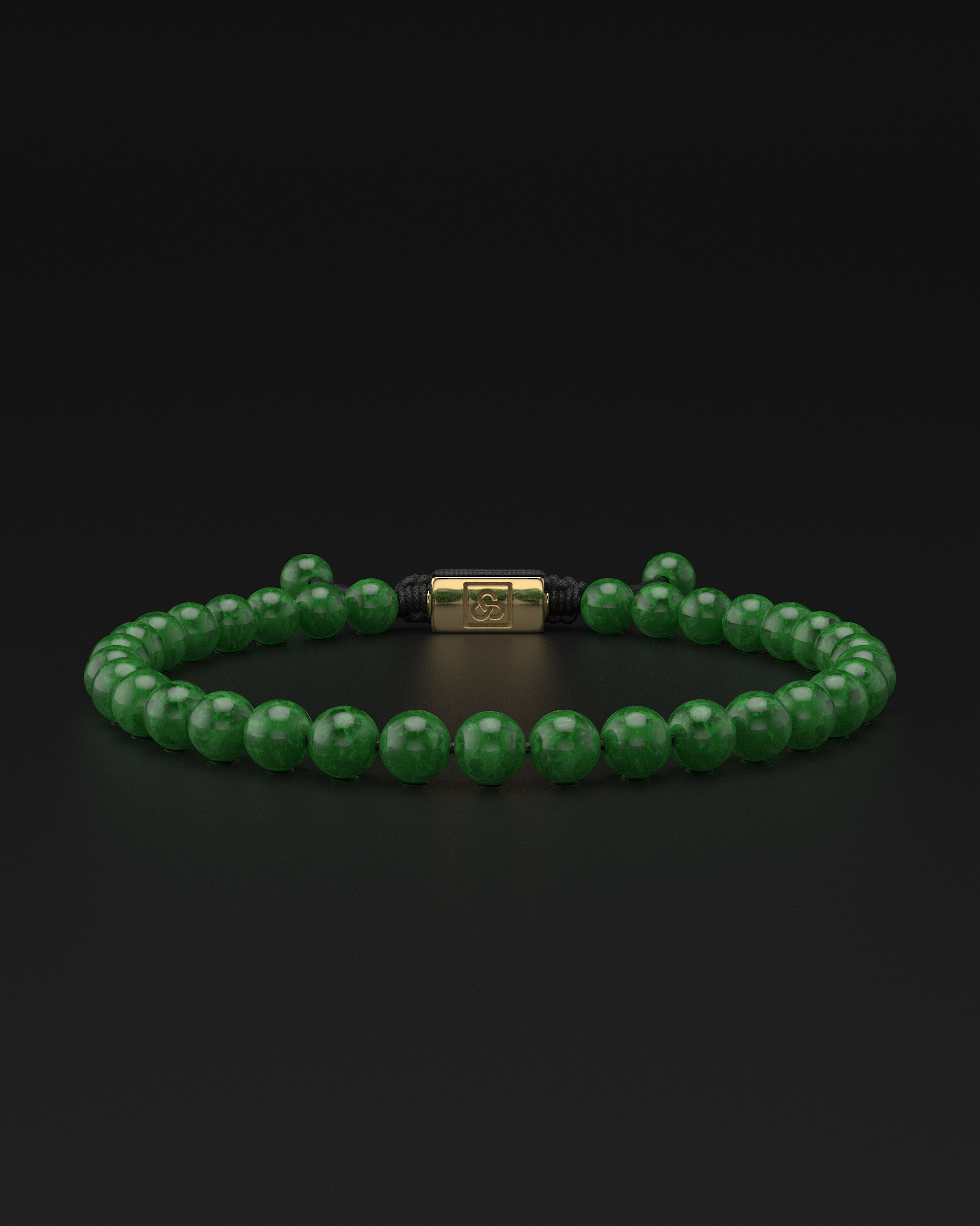 Pulsera Jade Esmeralda 6mm | Básico