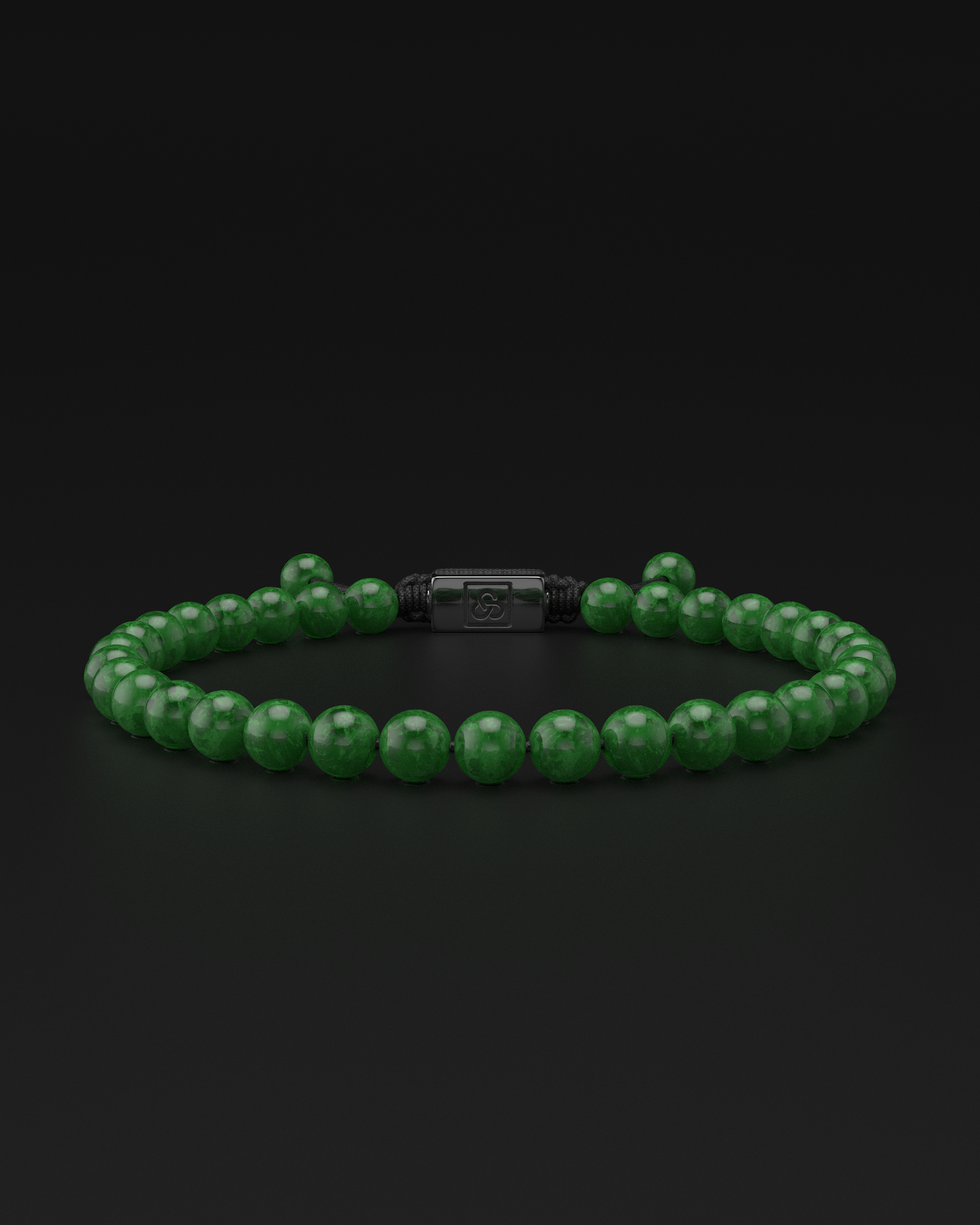 Pulsera Jade Esmeralda 6mm | Básico