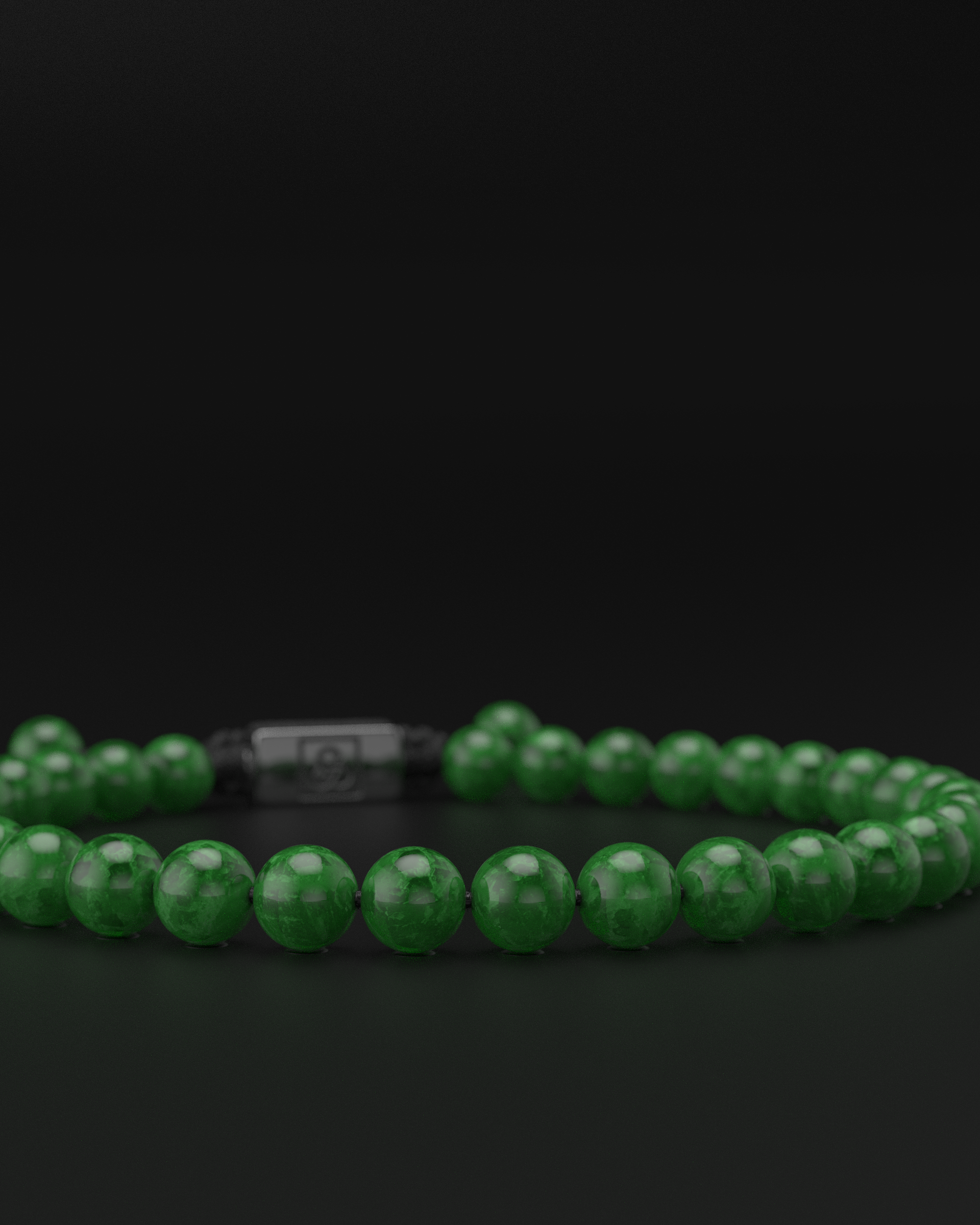 Smaragd Jade Armband 6mm | Essentiell