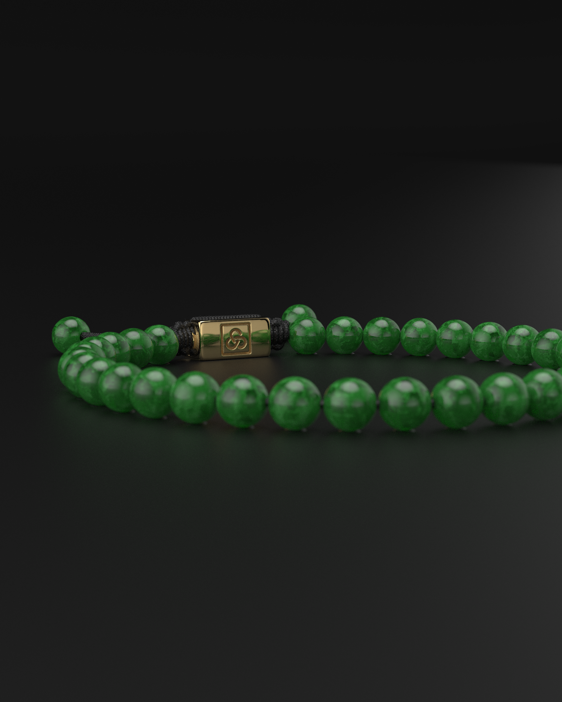 Smaragd Jade Armband 6mm | Essentiell