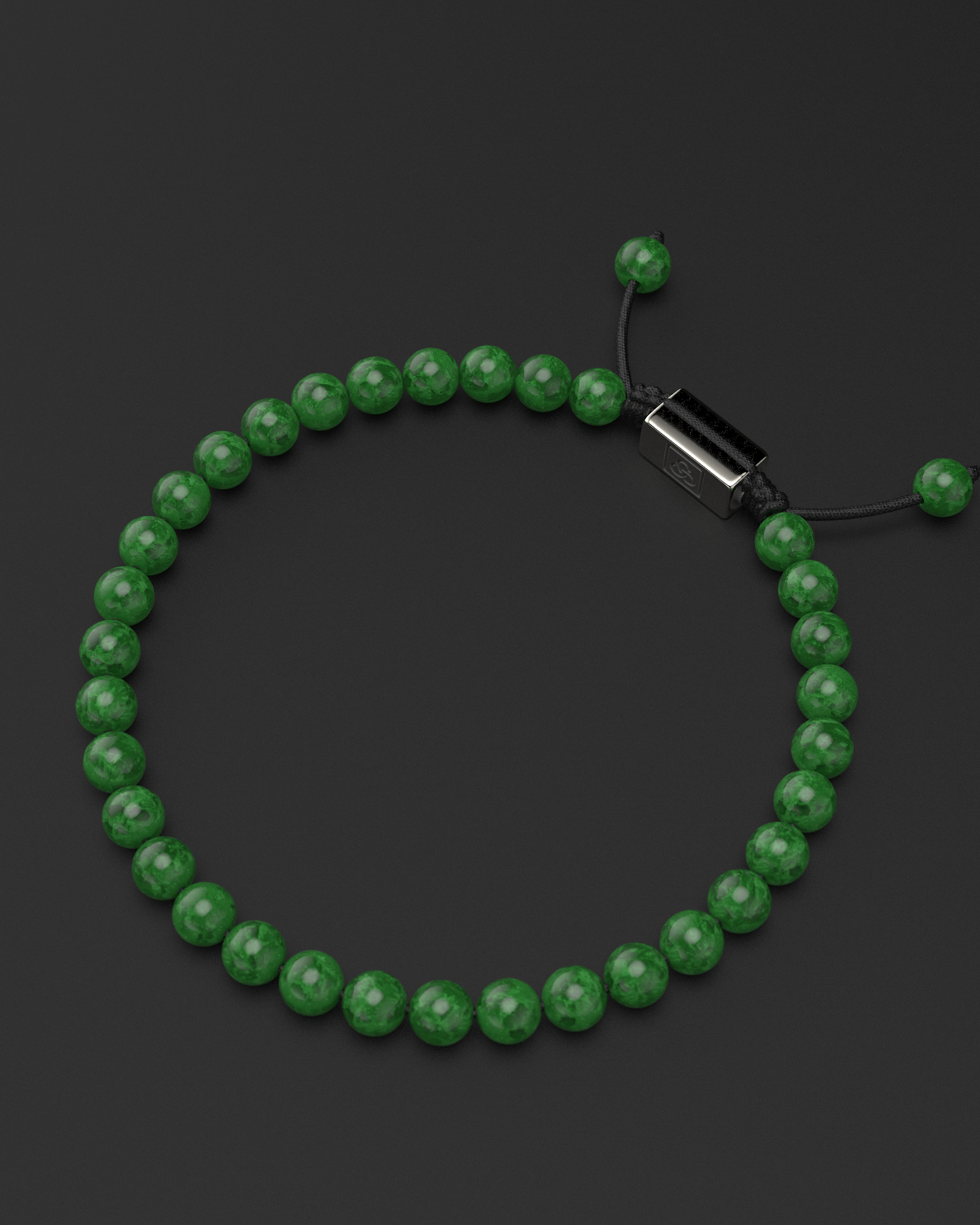 Smaragd Jade Armband 6mm | Essentiell