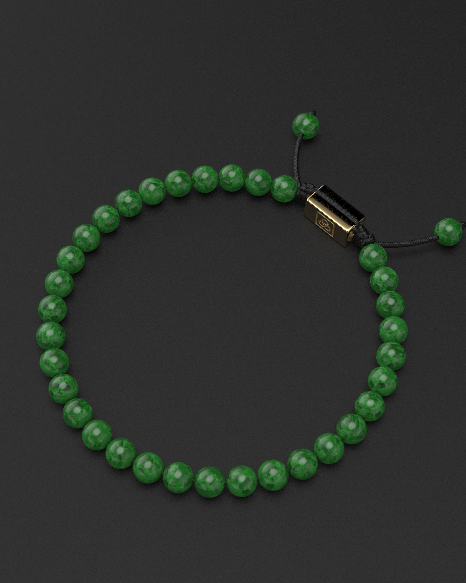 Pulsera Jade Esmeralda 6mm | Básico