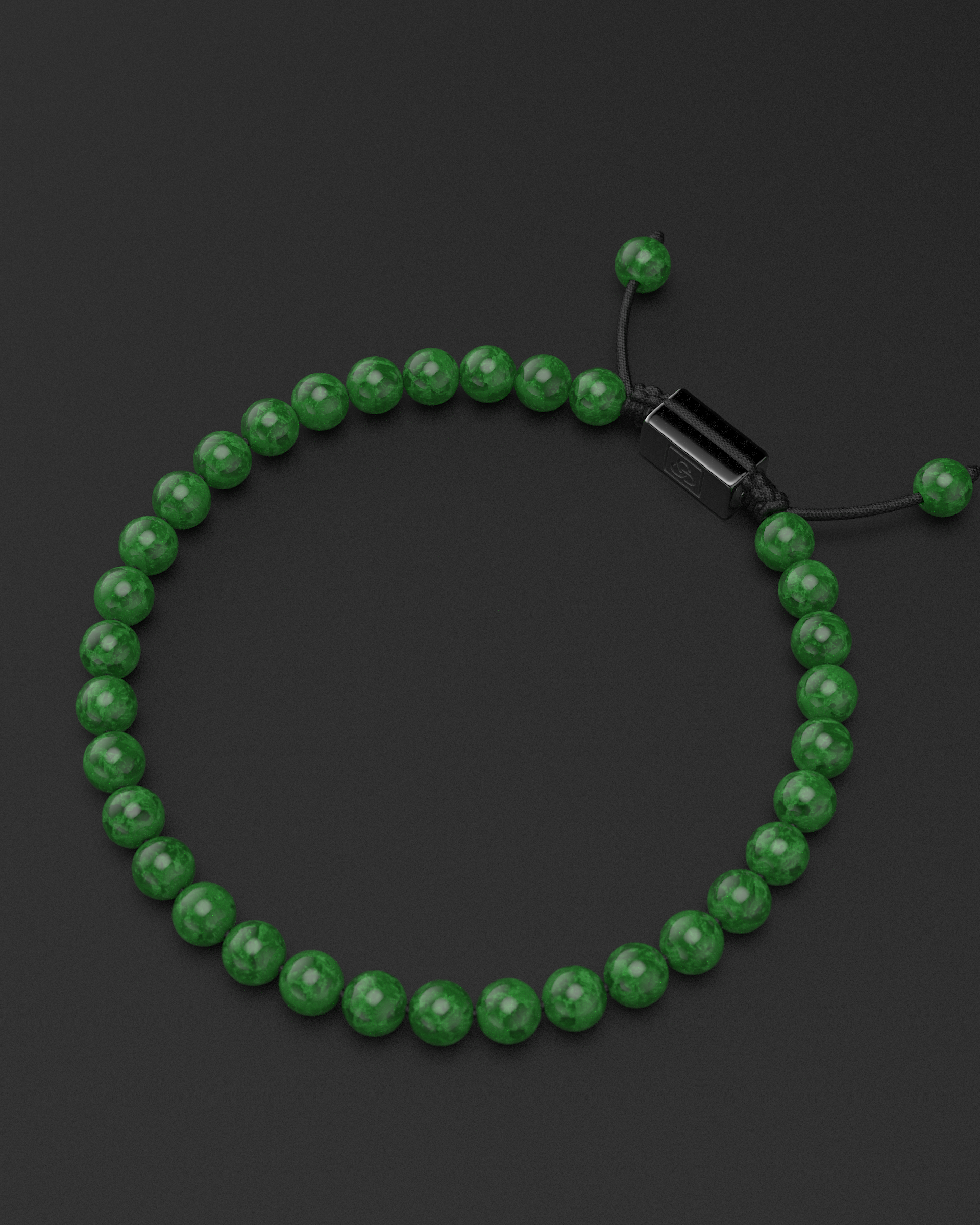 Smaragd Jade Armband 6mm | Essentiell