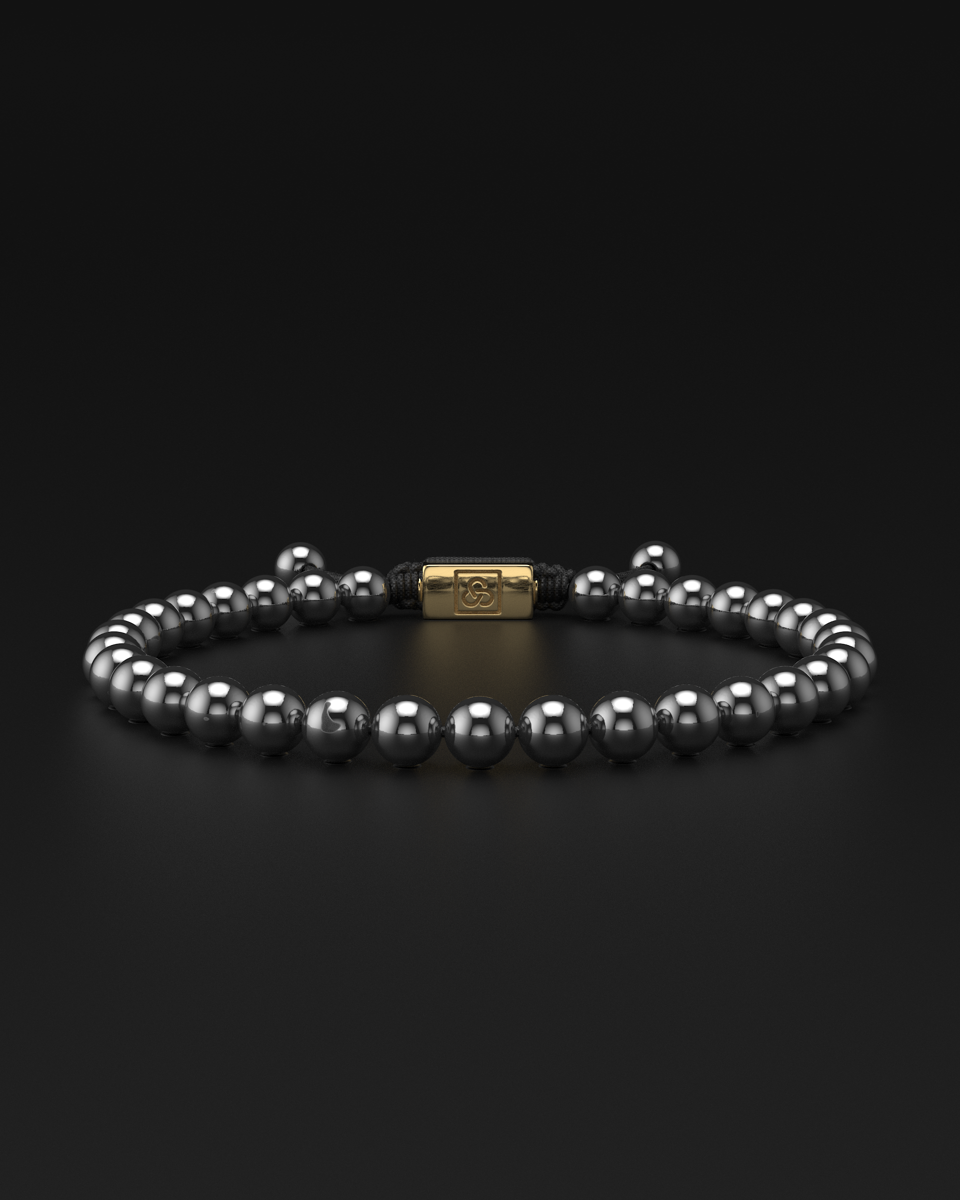 Bracciale in ematite 6mm | Essenziale