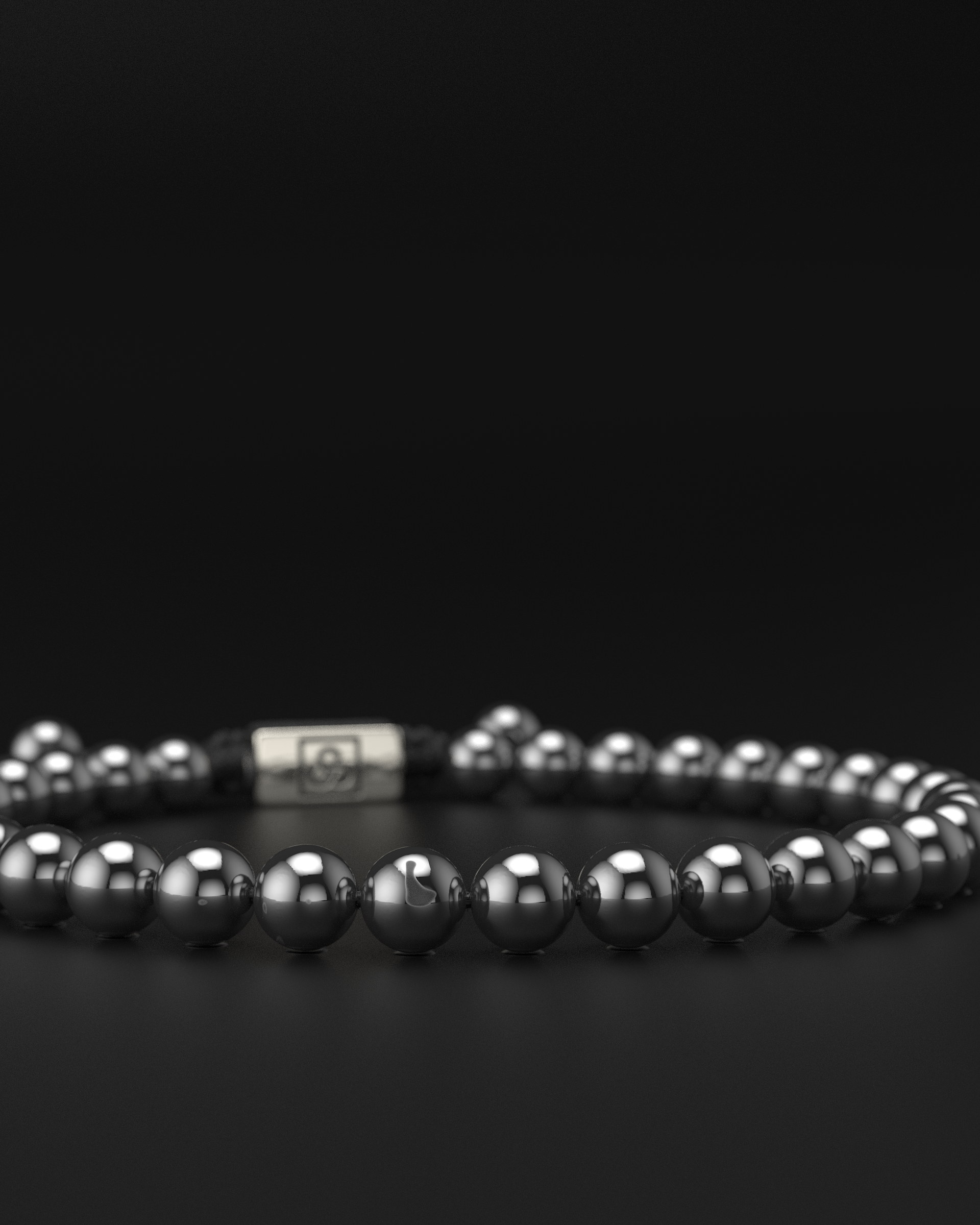 Bracciale in ematite 6mm | Essenziale