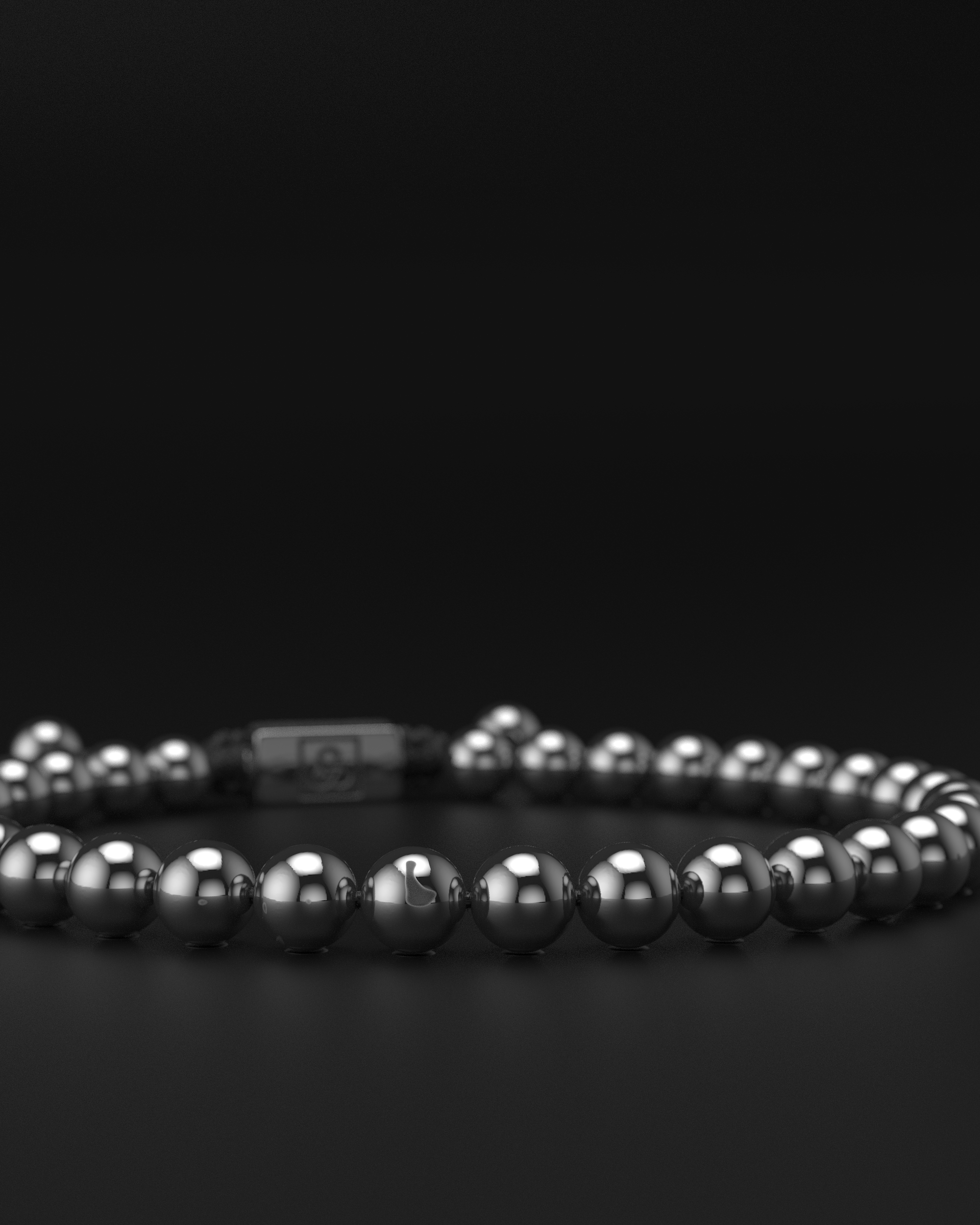 Bracciale in ematite 6mm | Essenziale