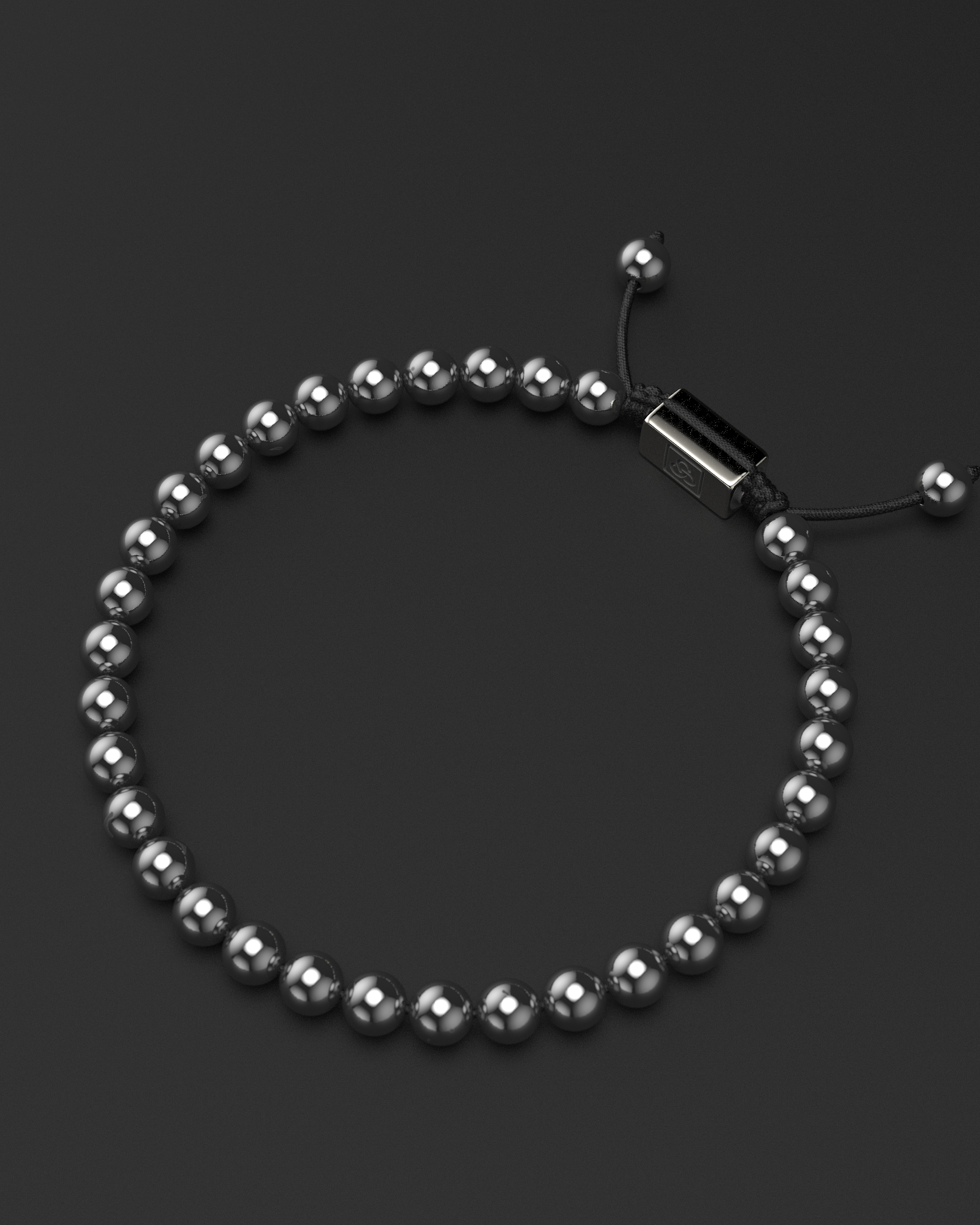 Bracciale in ematite 6mm | Essenziale