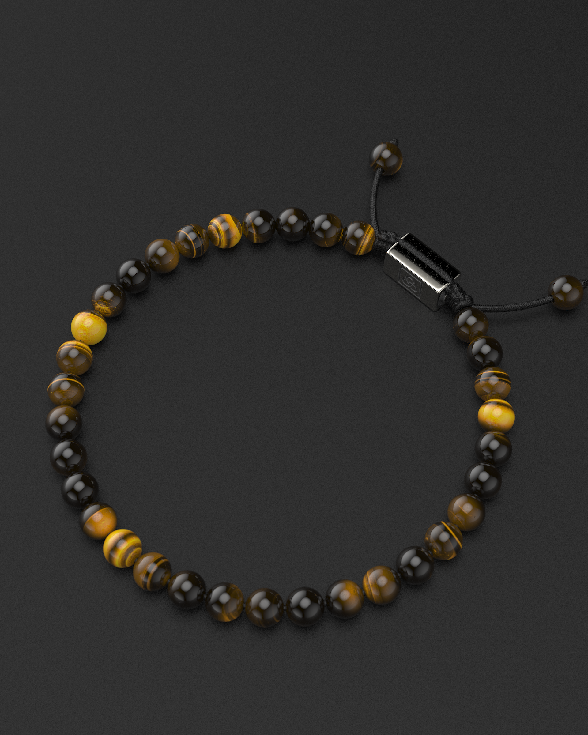 Tiger Eye Macrame Bracelet 6mm | Essential