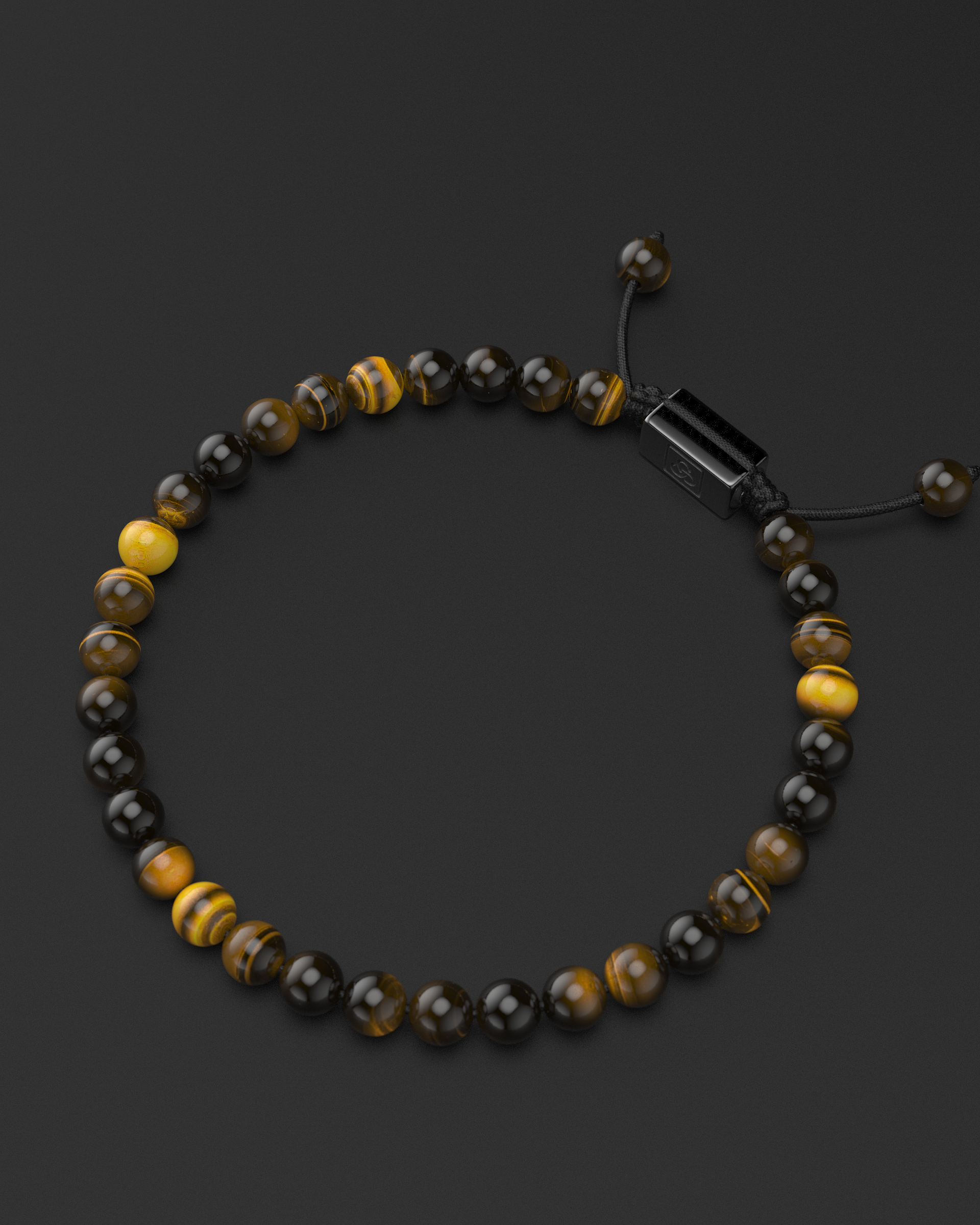 Tiger Eye Macrame Bracelet 6mm | Essential