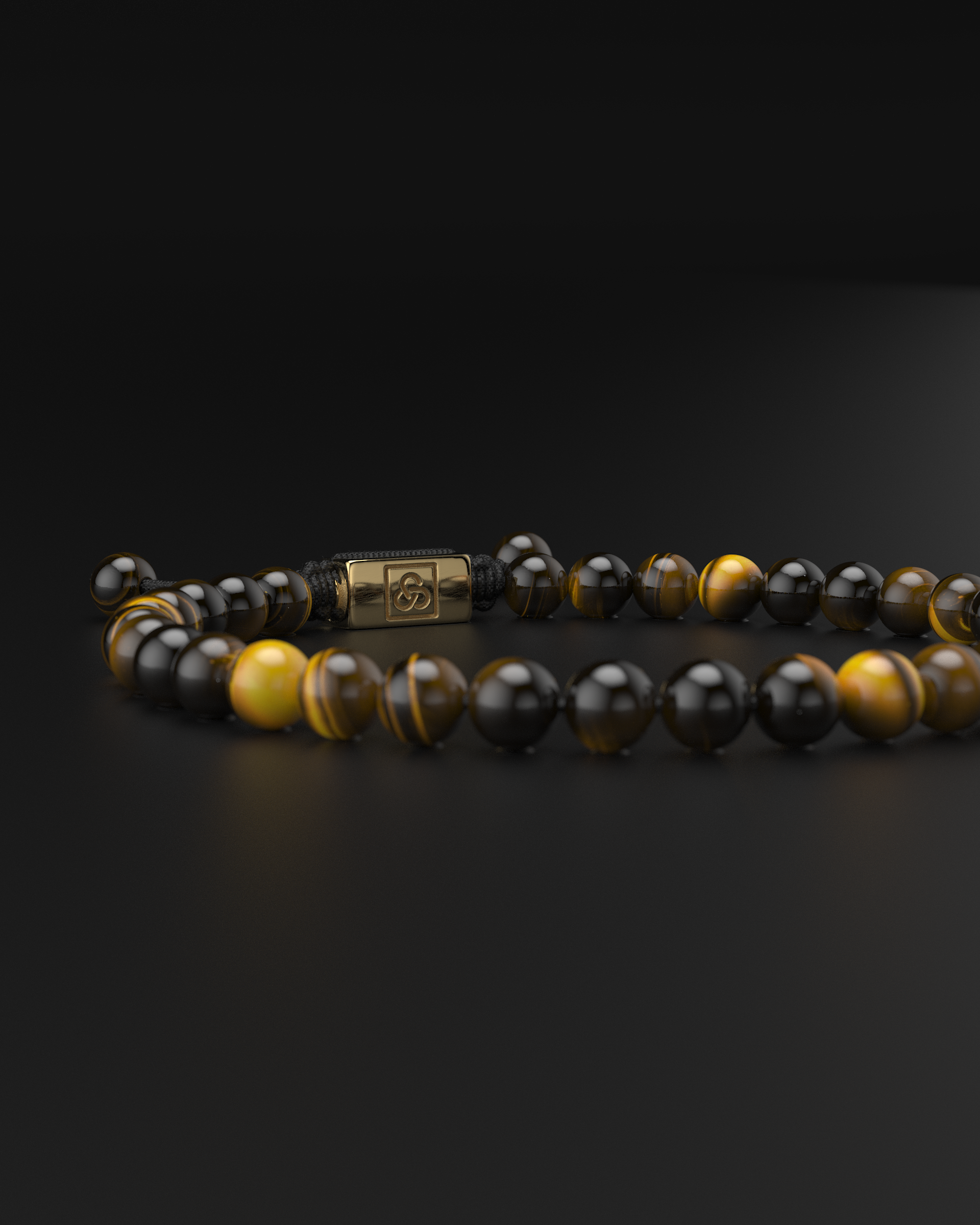 Tiger Eye Macrame Bracelet 6mm | Essential