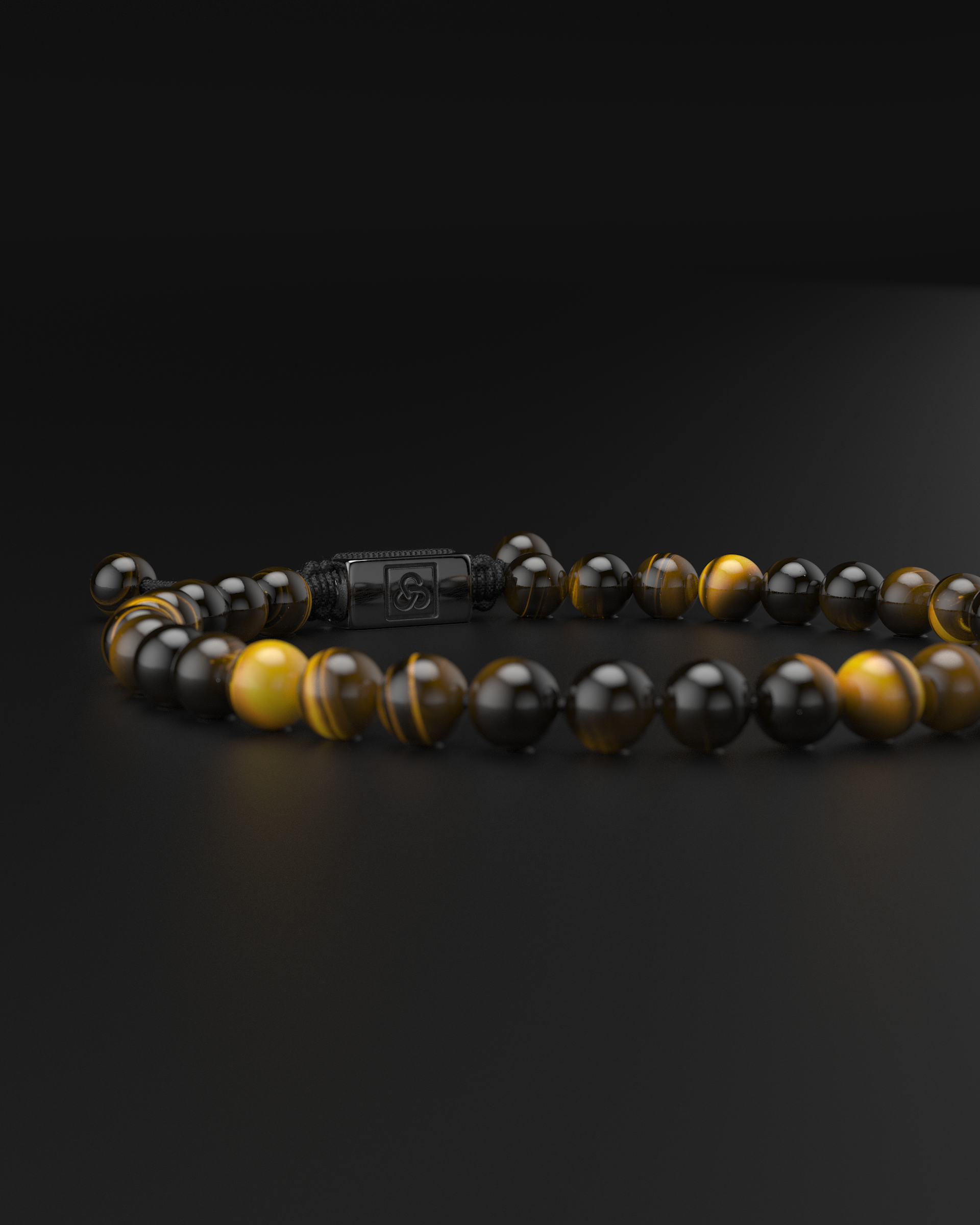 Tiger Eye Macrame Bracelet 6mm | Essential