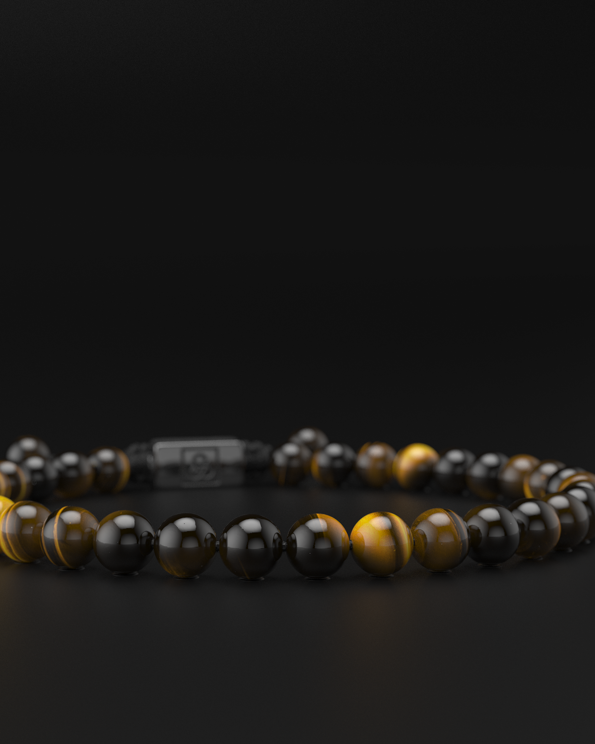 Tigerauge Makramee Armband 6mm | Essentiell