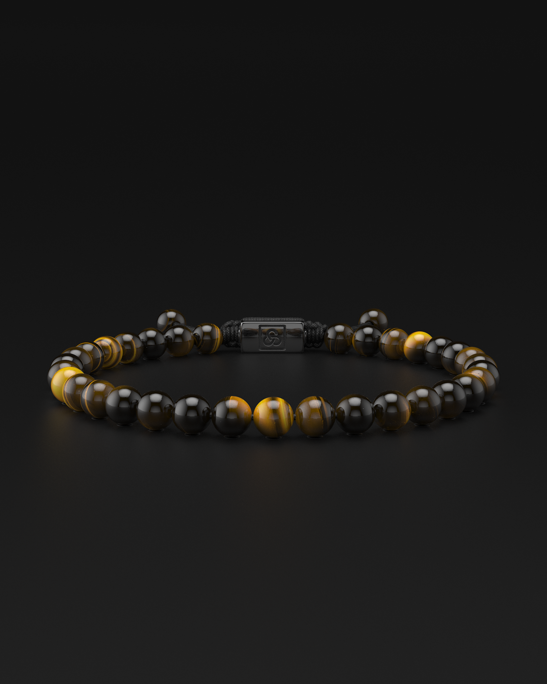 Tiger Eye Macrame Bracelet 6mm | Essential