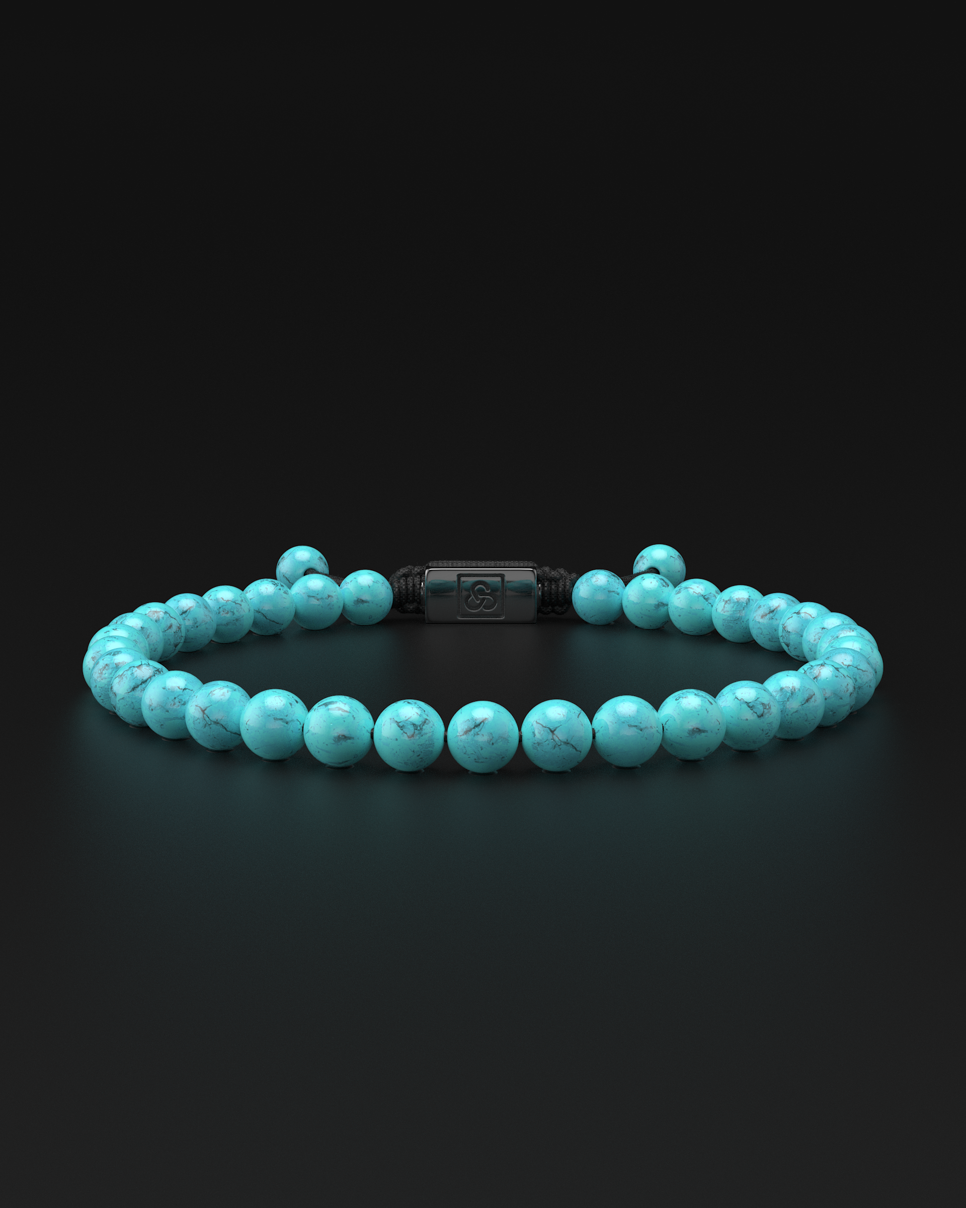 Turquoise Macrame Bracelet 6mm | Essential