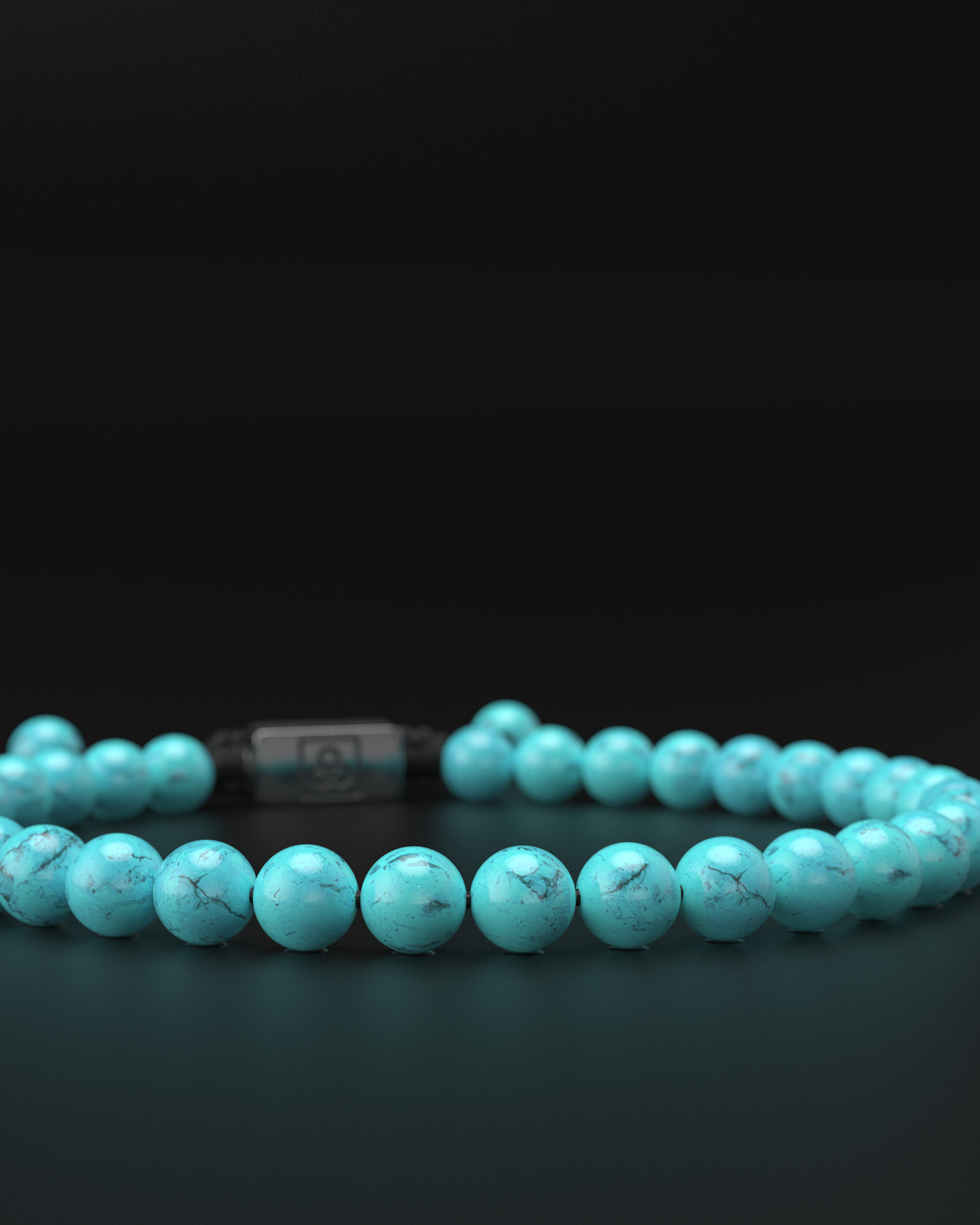 Turquoise Macrame Bracelet 6mm | Essential