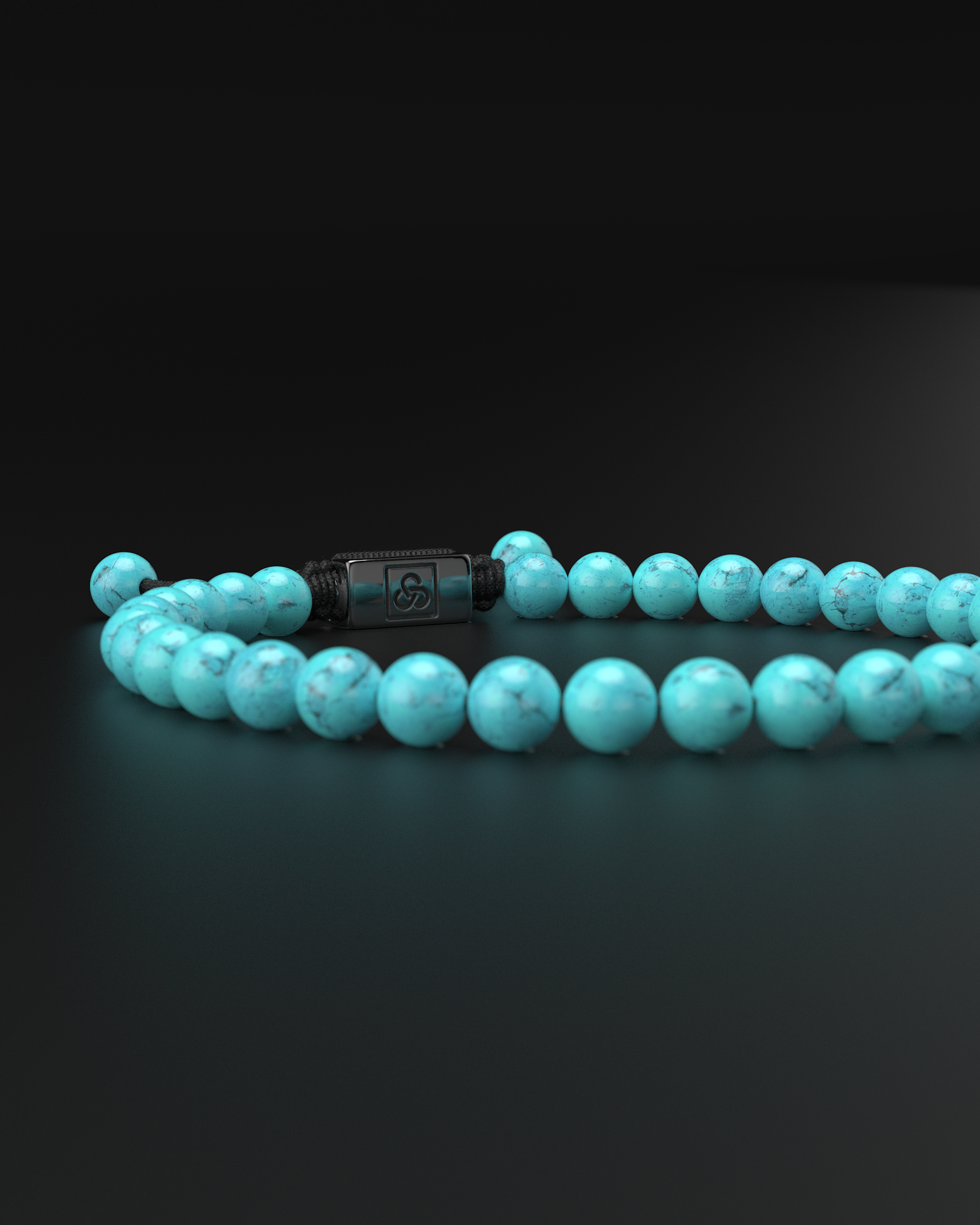 Turquoise Macrame Bracelet 6mm | Essential