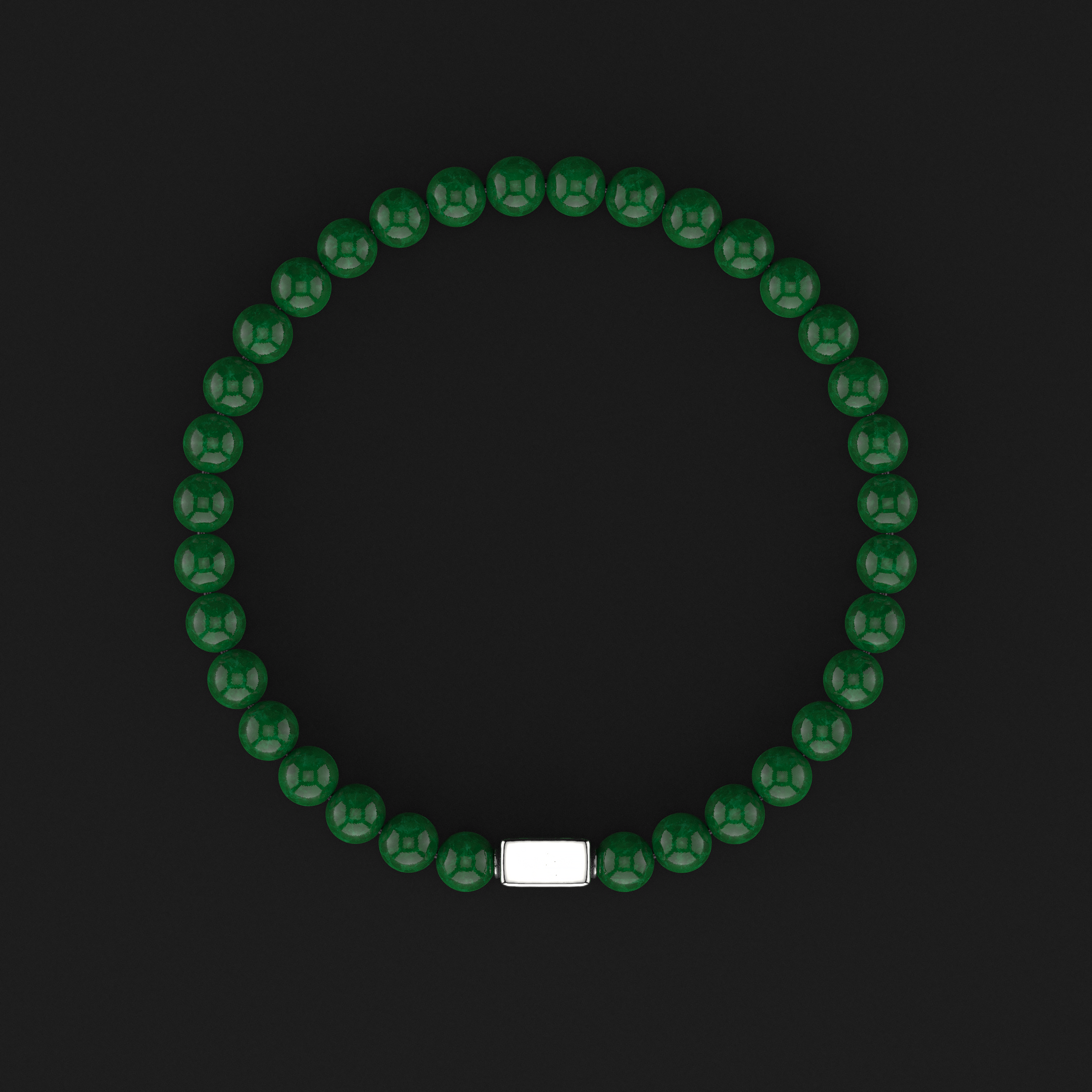 Emerald Jade Bracelet 6mm | Essential