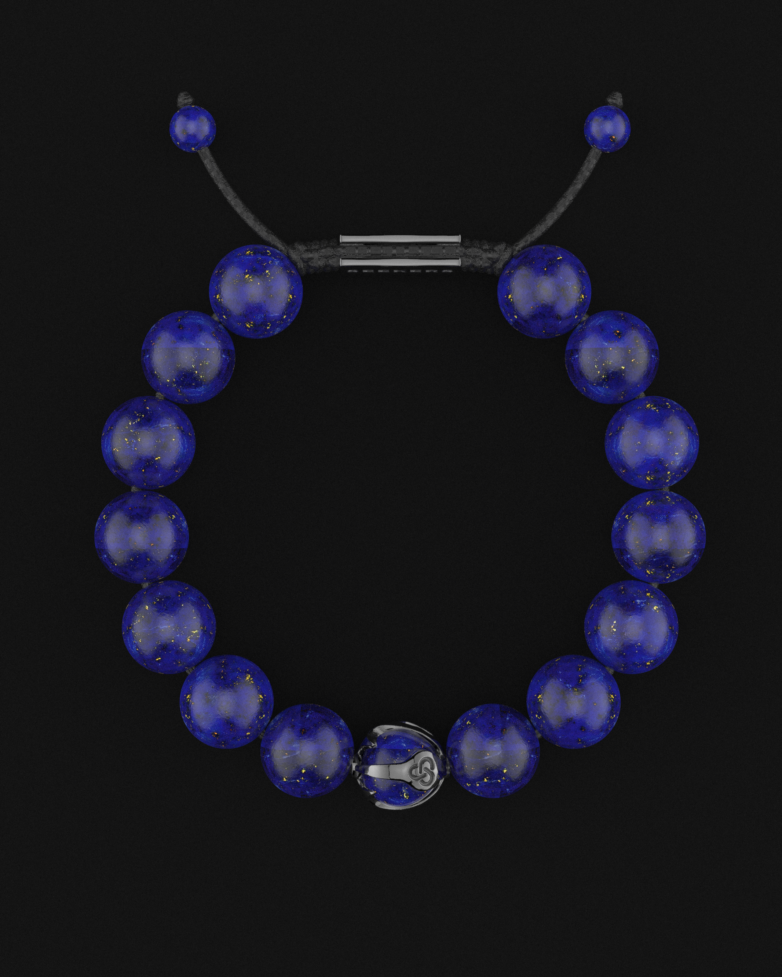 Bracelet Lapis-Lazuli 12mm | Vagues