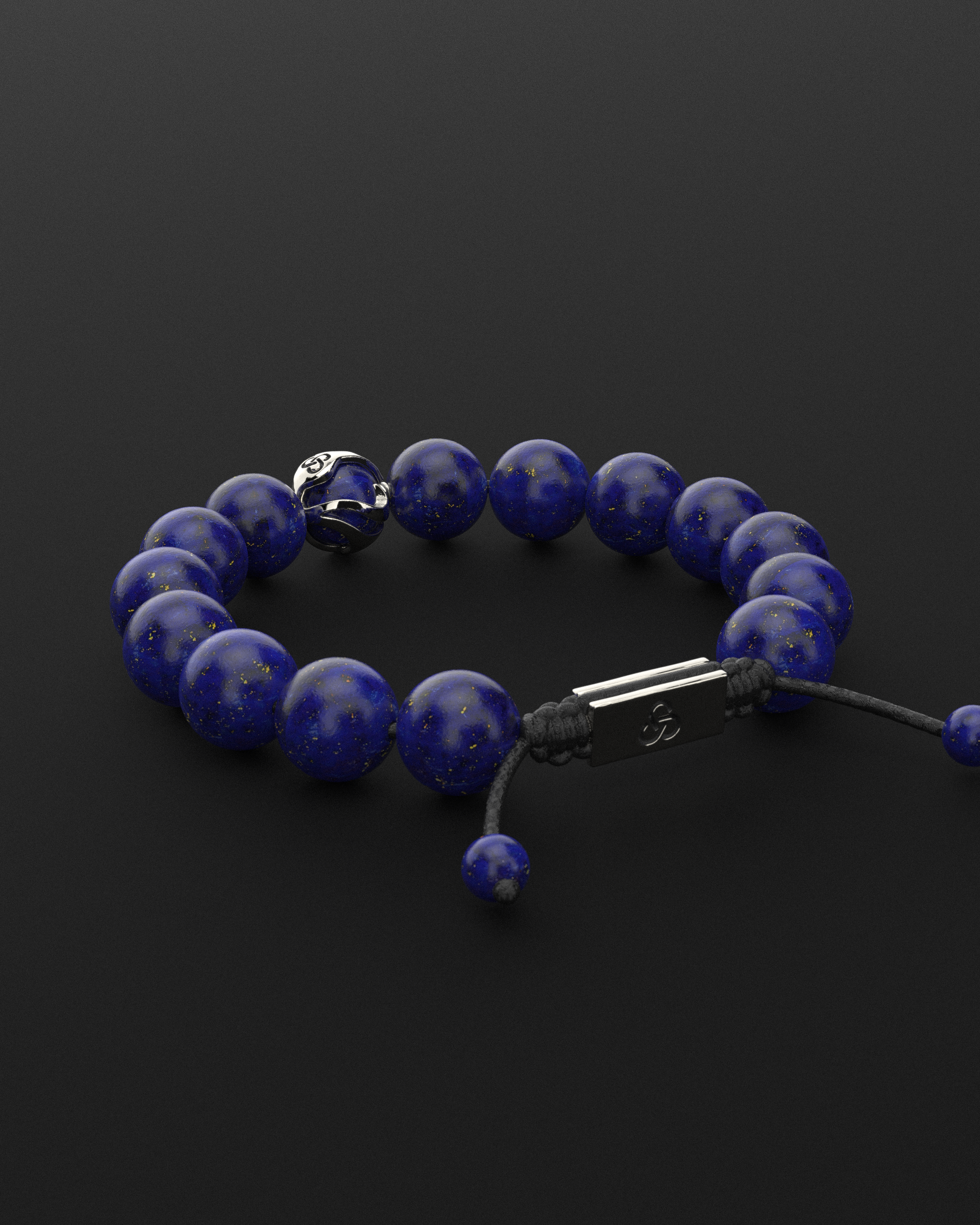 Bracelet Lapis-Lazuli 12mm | Vagues