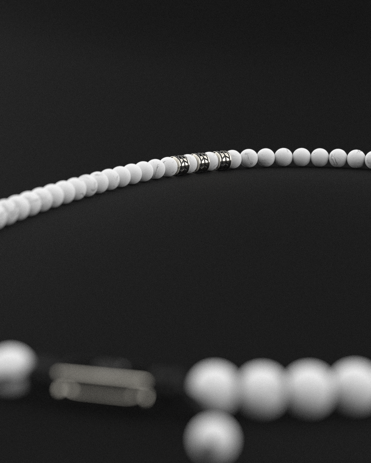 Collier Howlite 8mm | Royale