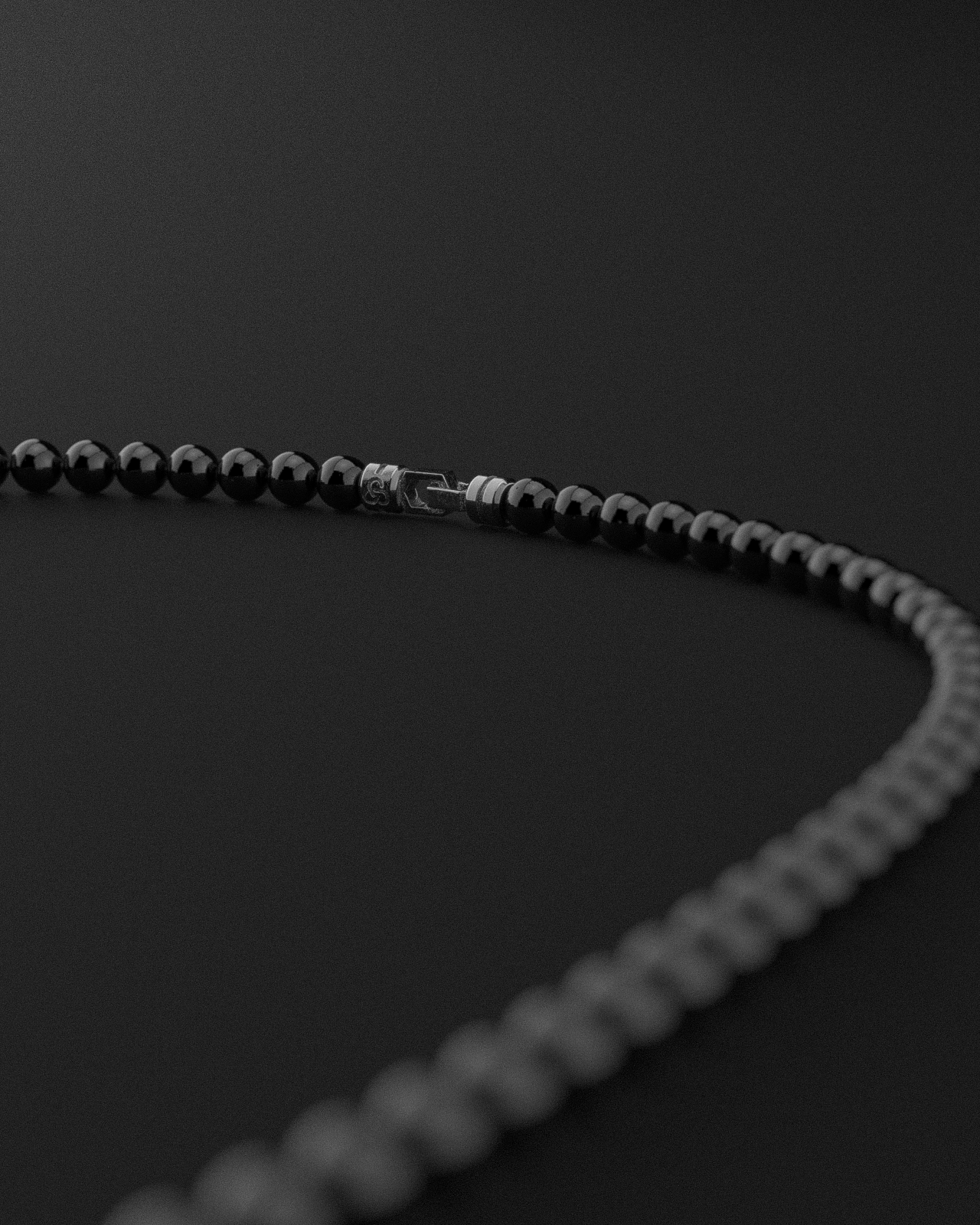 Onyx + Türkis + Tridacna Halskette 6mm | Vertex