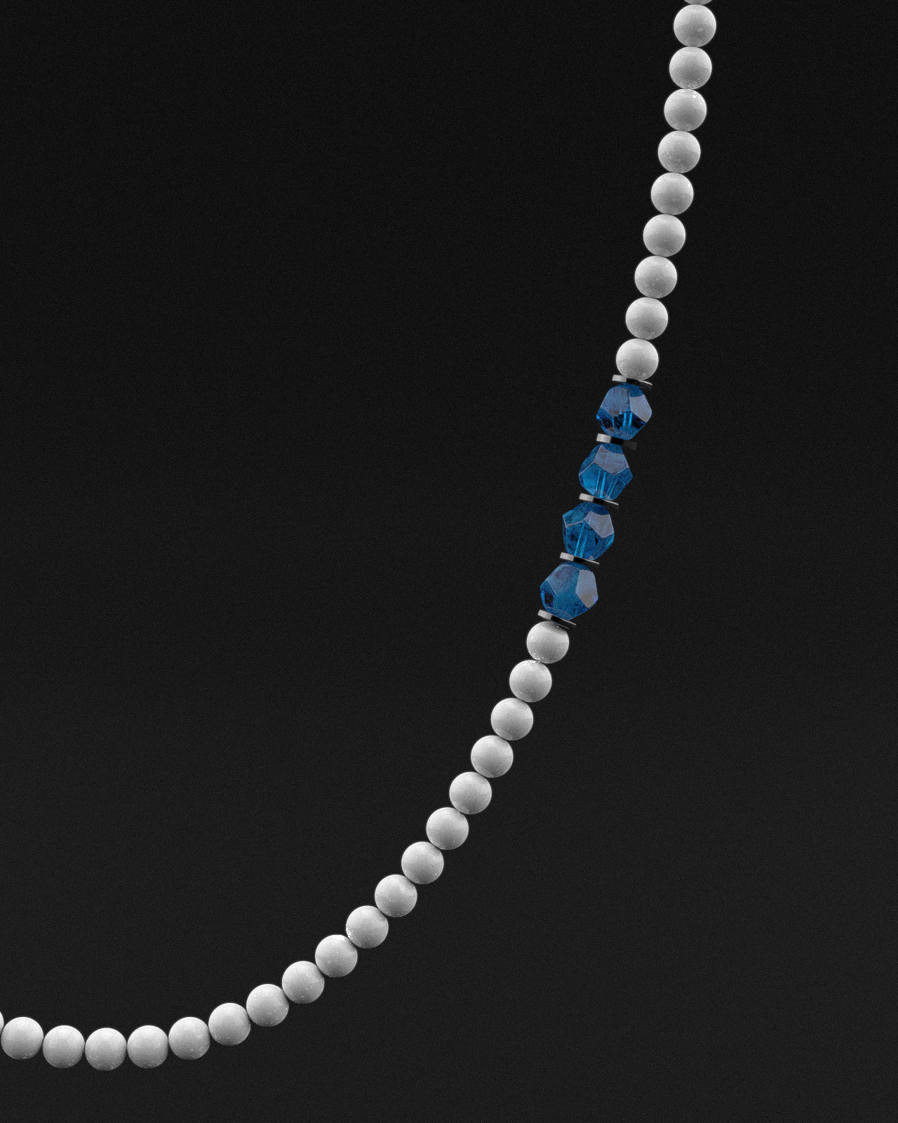 Collar Cuarzo Azul + Tridacna 8mm | EÓN