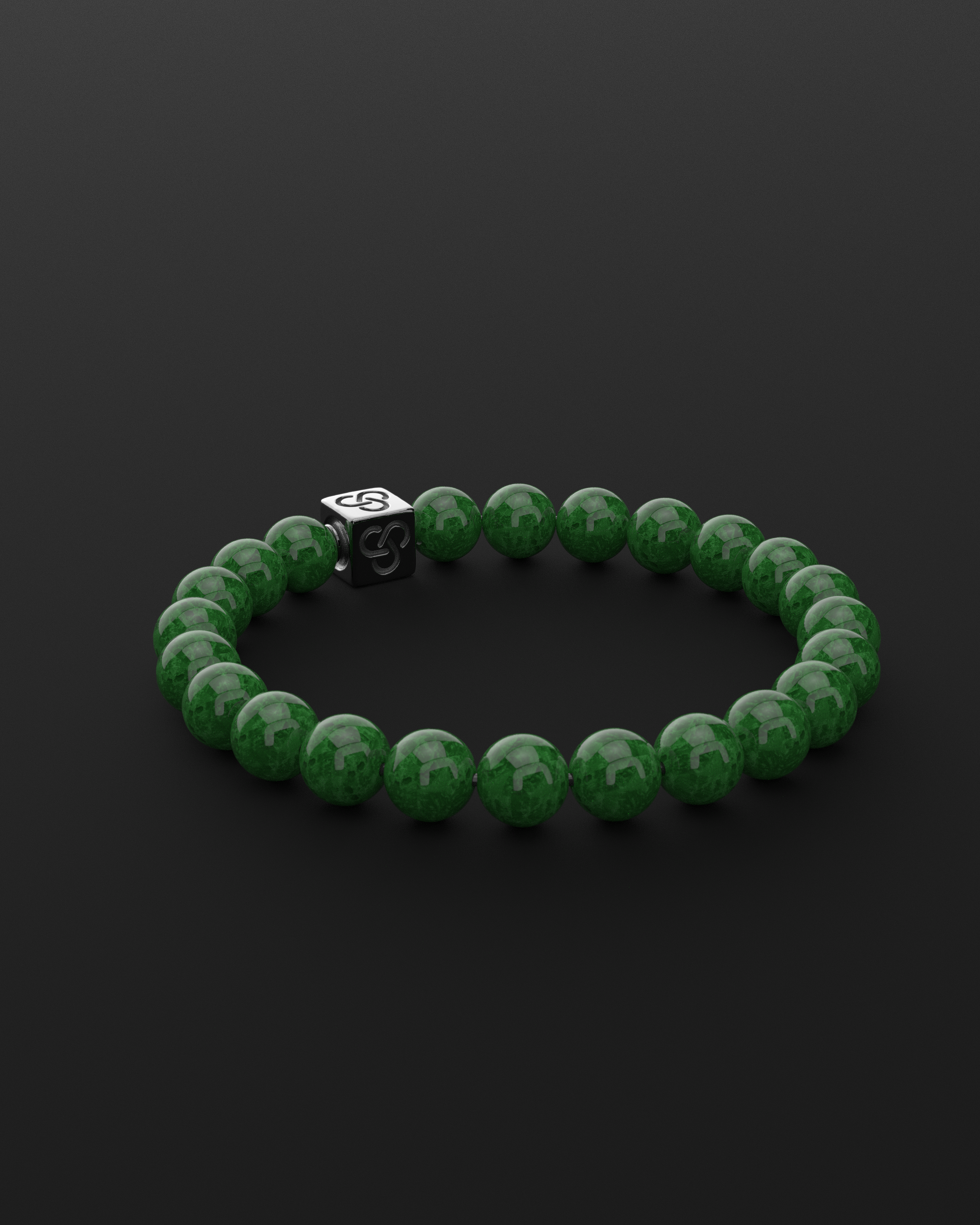 Emerald Jade Bracelet 8mm | Essential