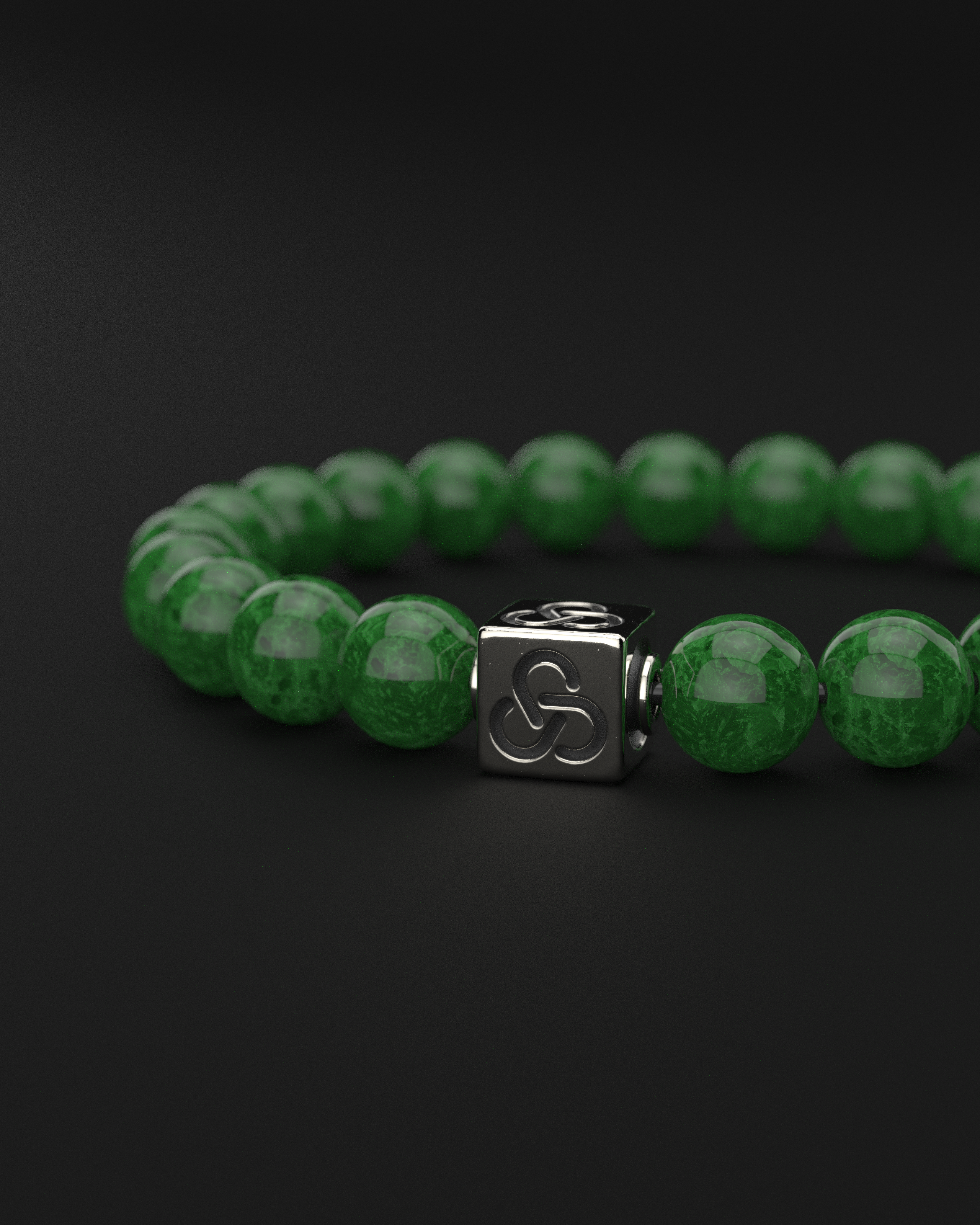 Emerald Jade Bracelet 8mm | Essential