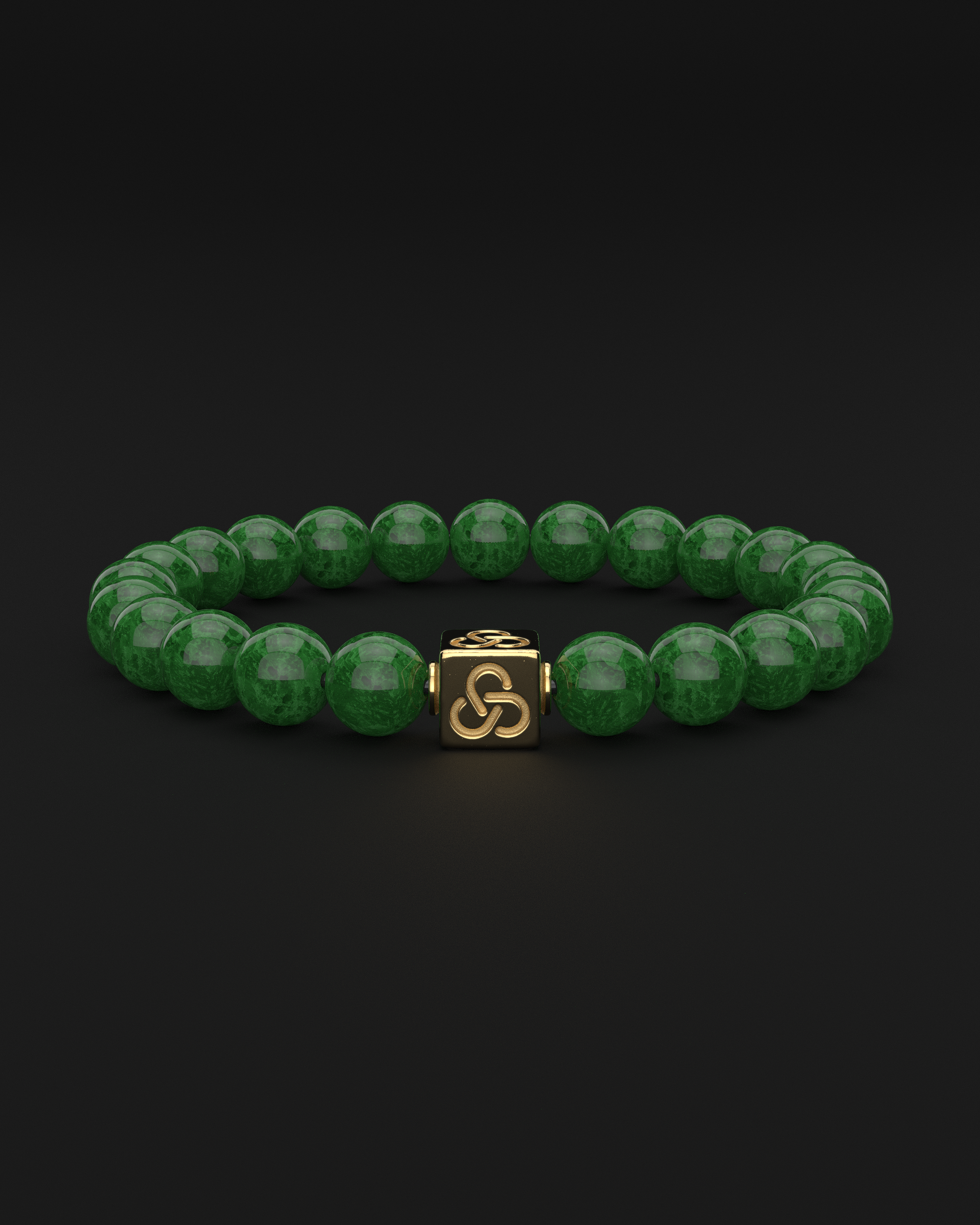 Emerald Jade Bracelet 8mm | Essential