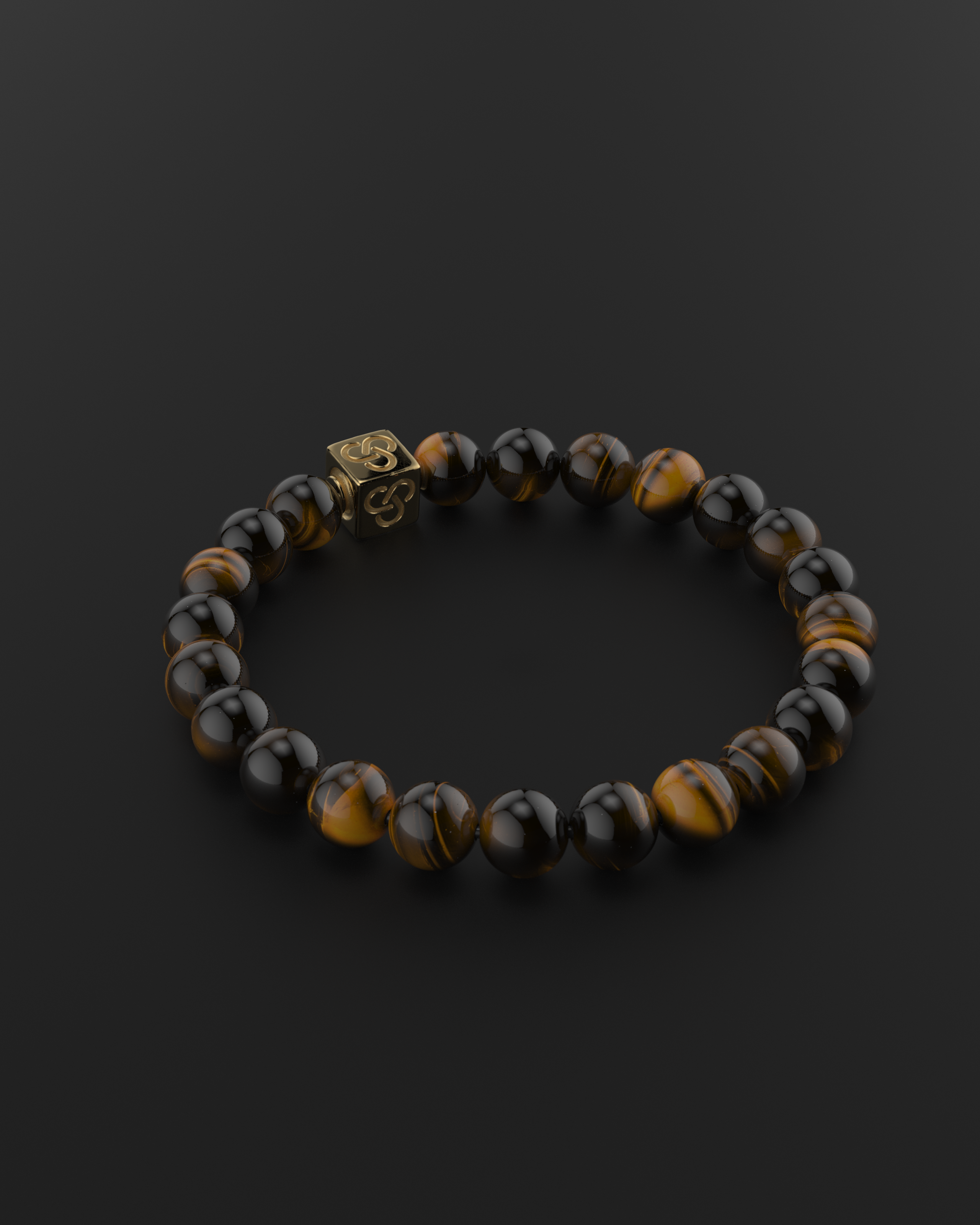 Bracelet Oeil de Tigre 8mm | Essentiel