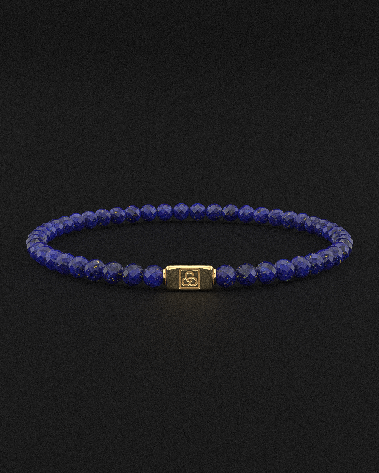 Bracelet Lapis Lazuli Facetté 4mm | Essentiel