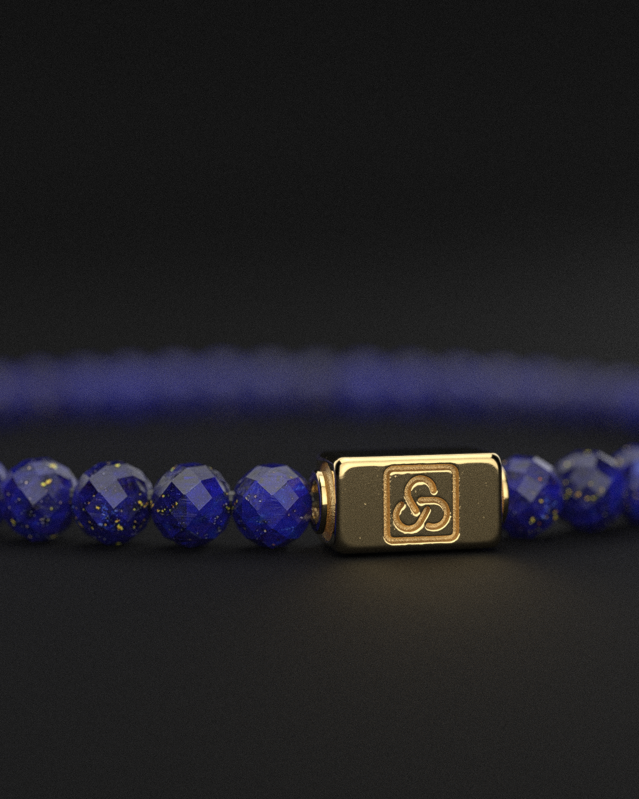 Bracelet Lapis Lazuli Facetté 4mm | Essentiel