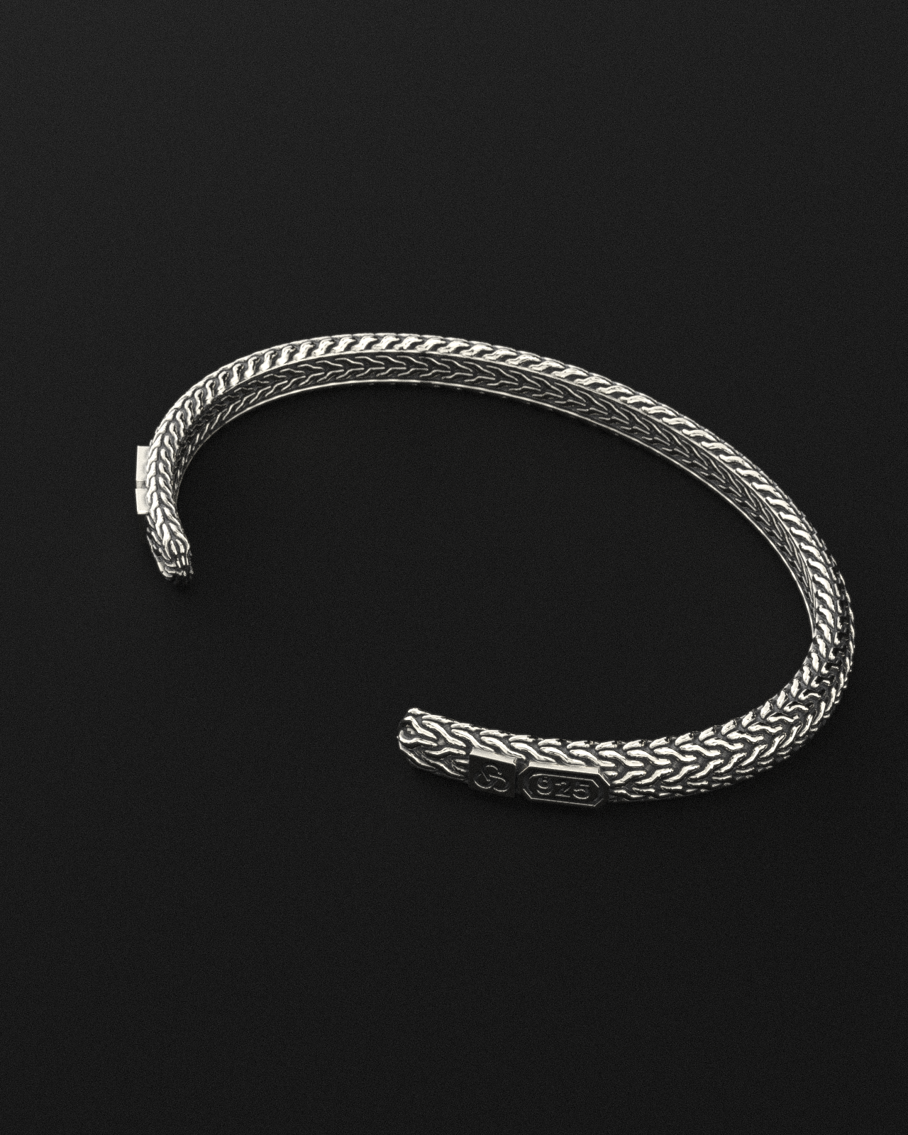 Bracelet manchette serpent