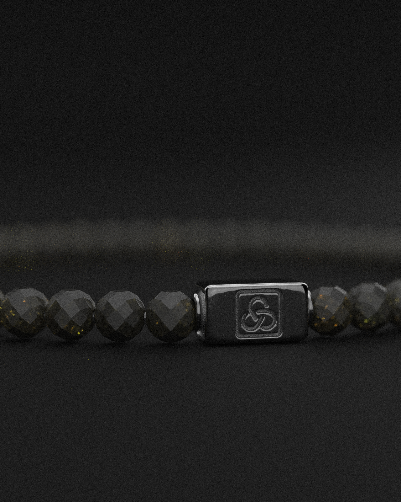 Obsidian Bracelet Faceted 4mm | Essential