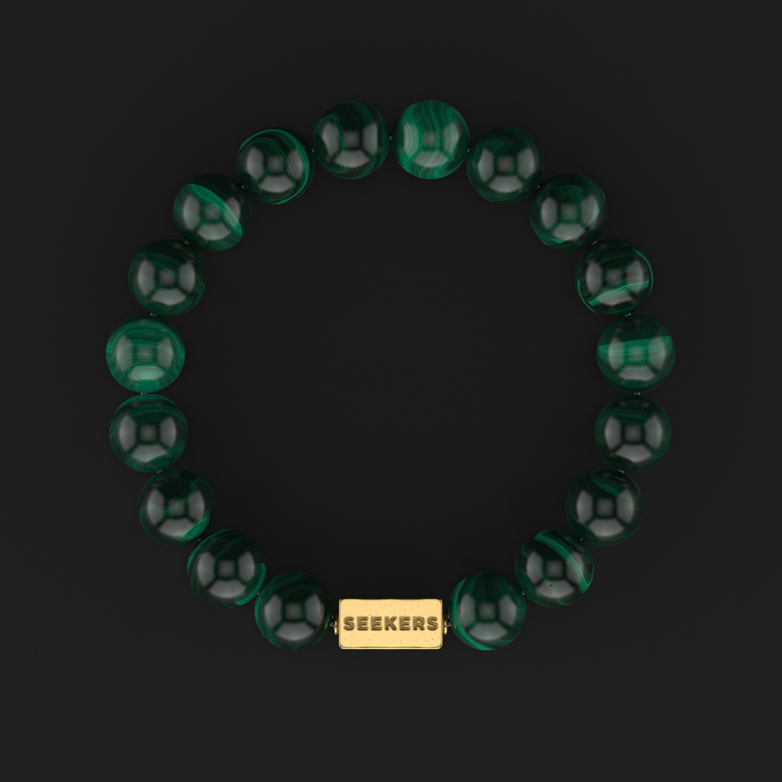 Green Malachite Bracelet 10mm | Essential