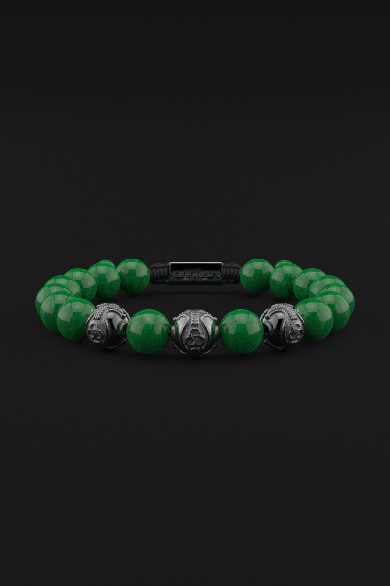 Emerald Jade Bracelet 10mm | Premium