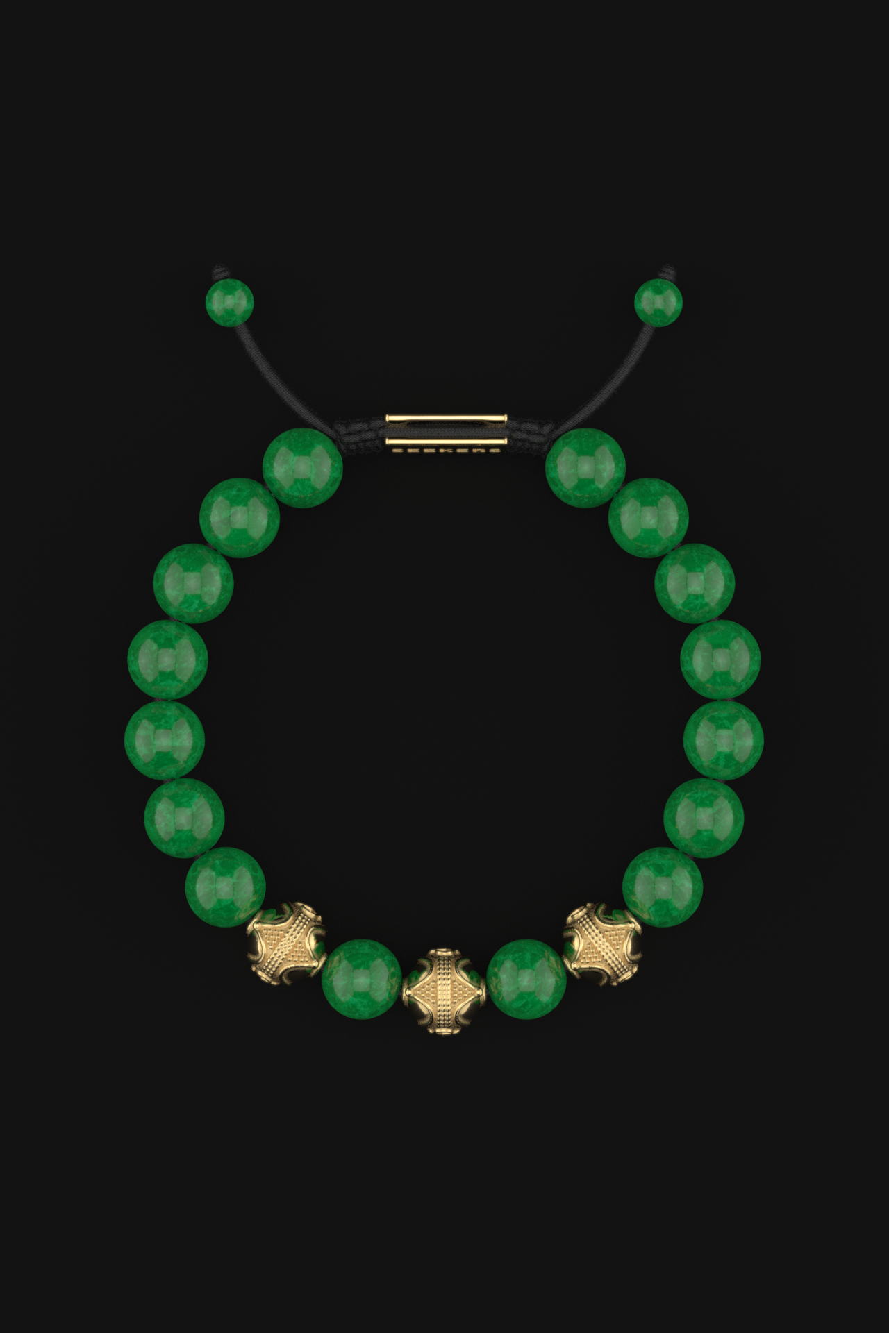 Emerald Jade Bracelet 10mm | Premium