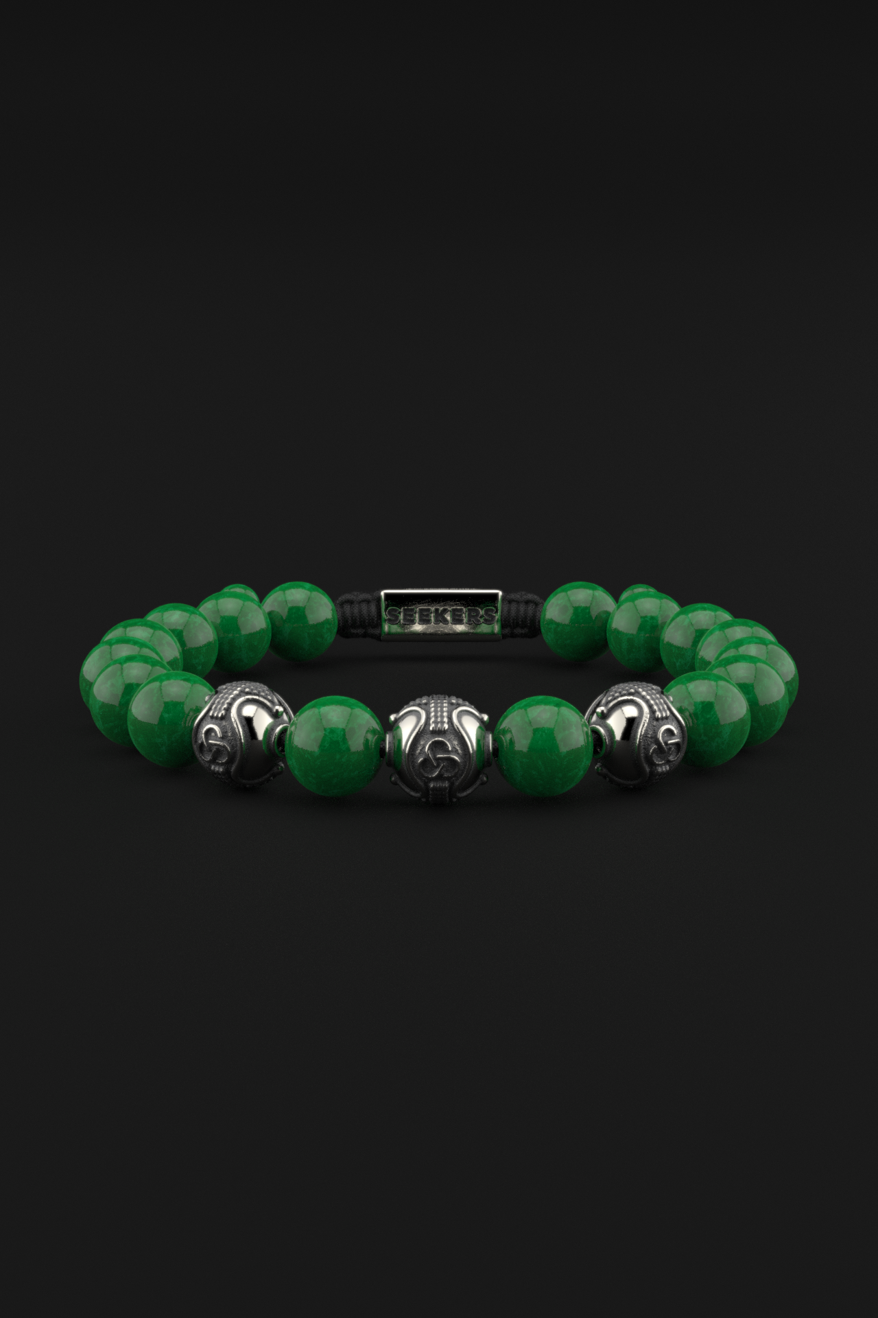 Emerald Jade Bracelet 10mm | Premium