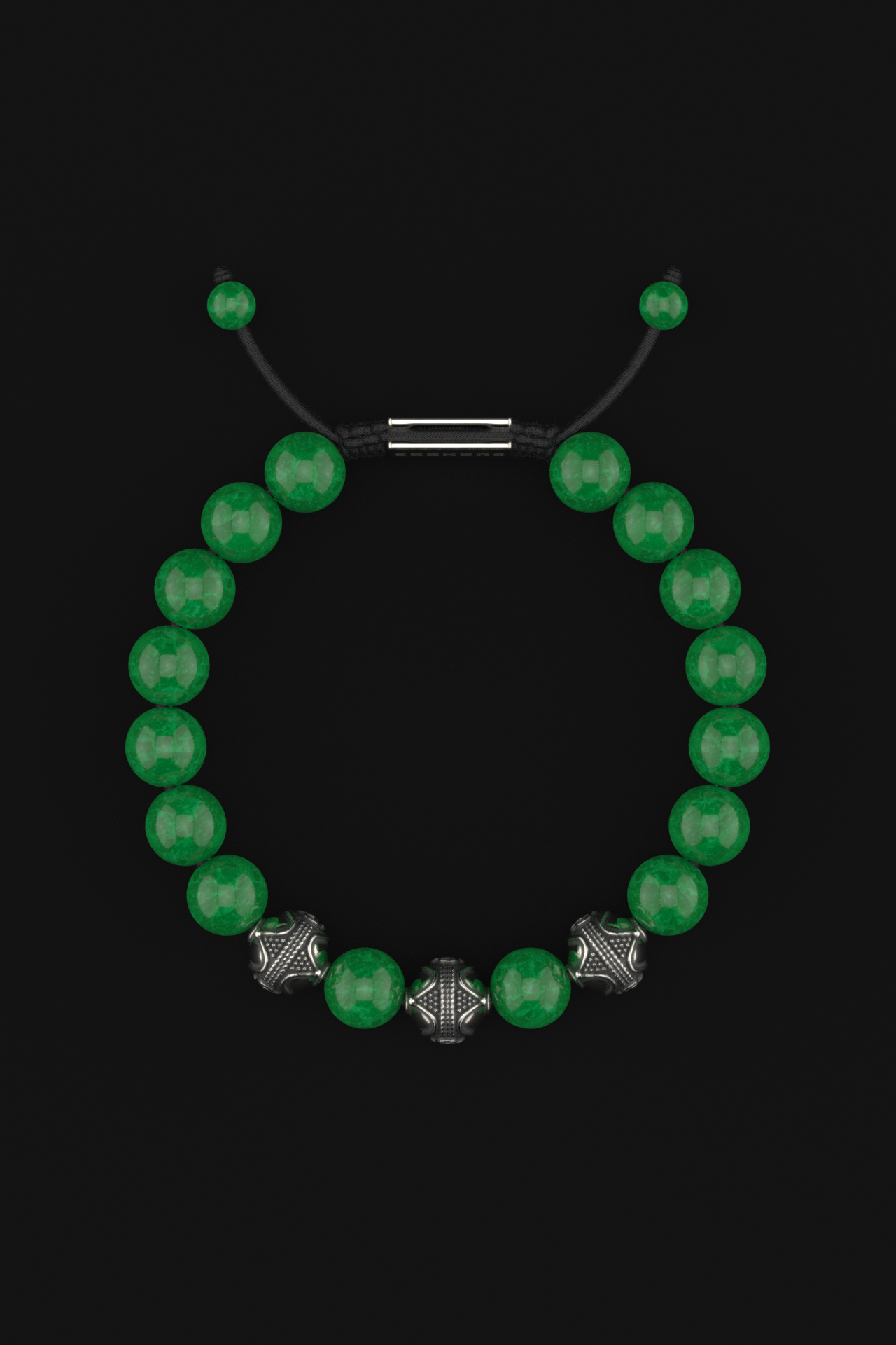 Emerald Jade Bracelet 10mm | Premium