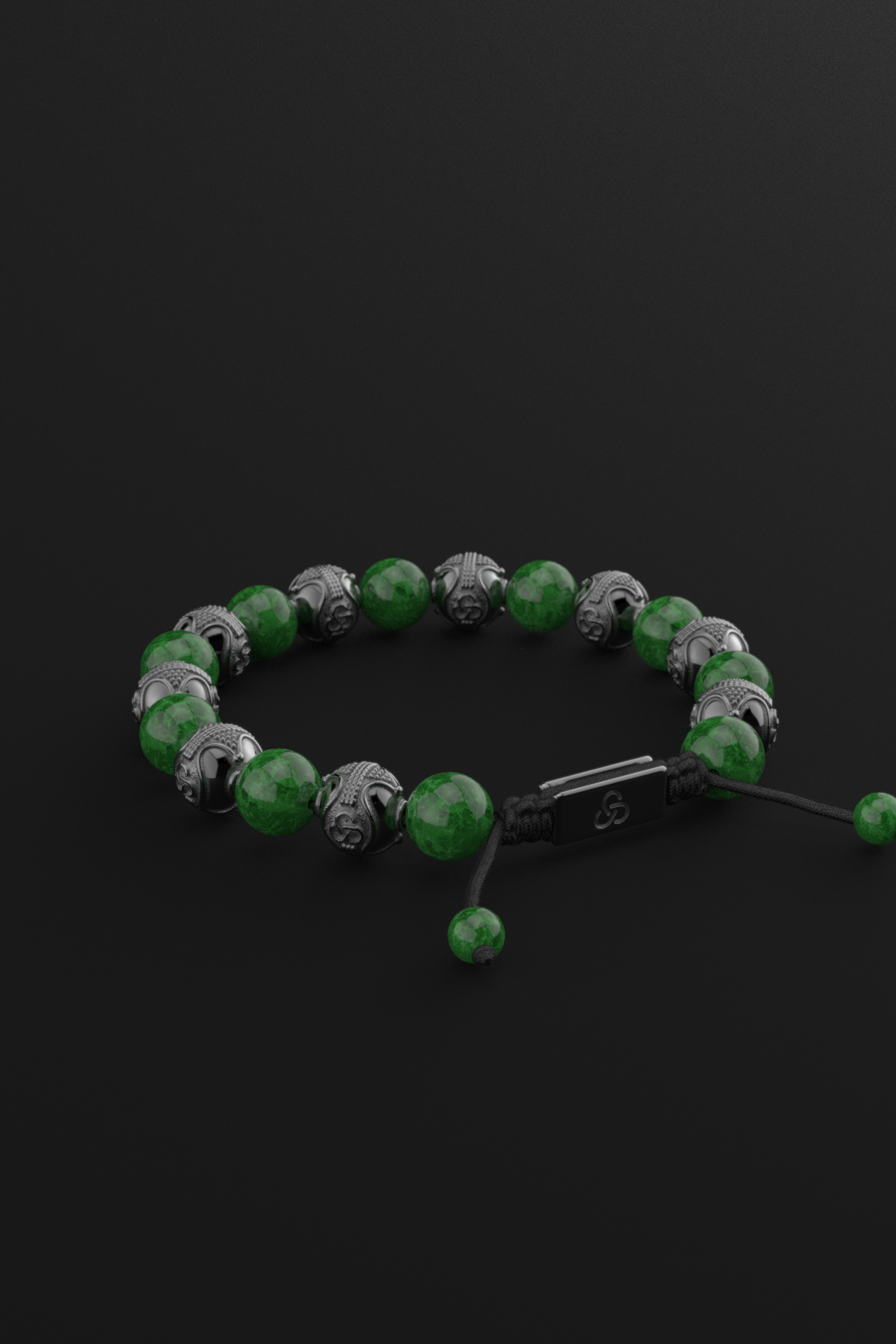 Emerald Jade Bracelet 10mm | Prestige