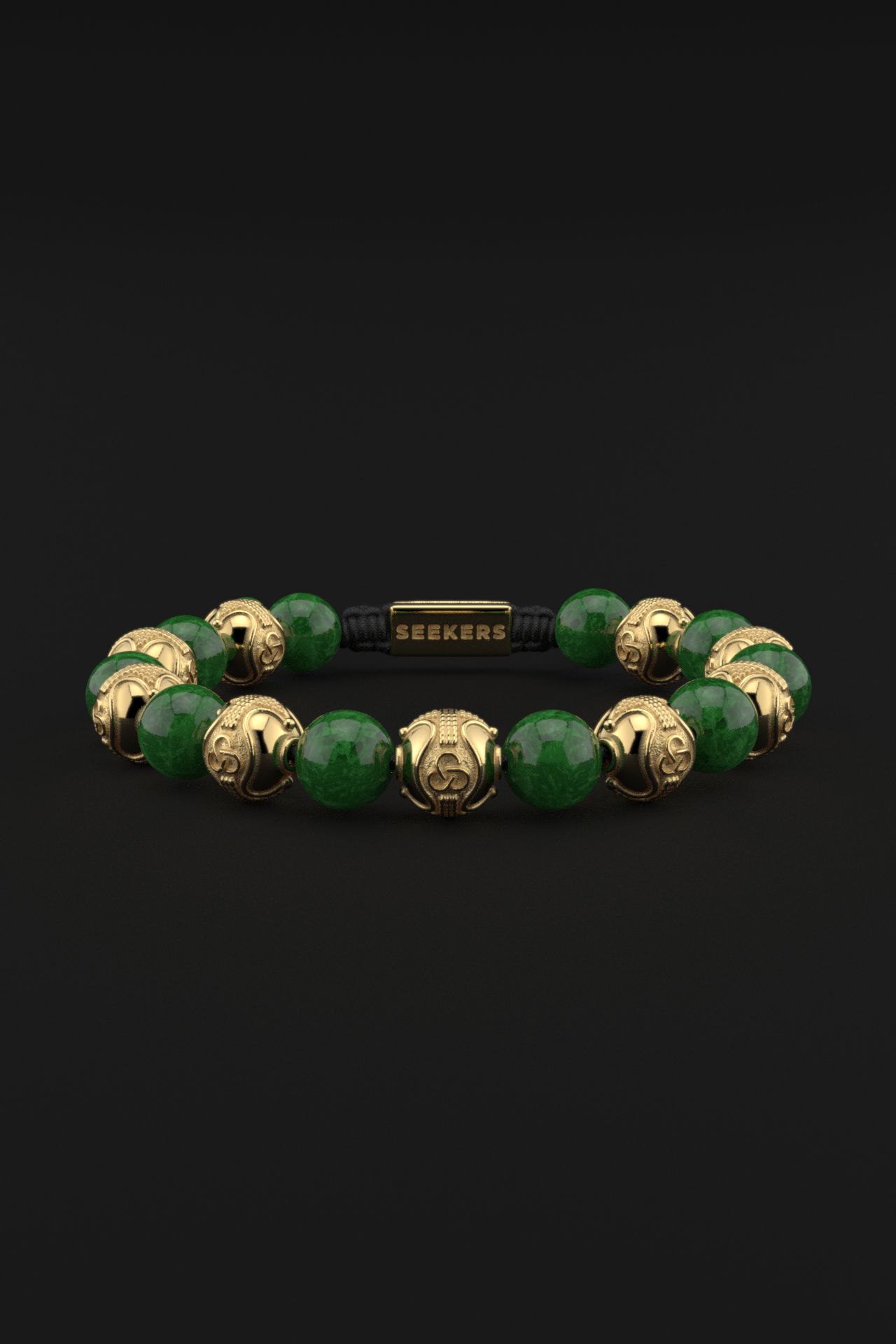 Emerald Jade Bracelet 10mm | Prestige