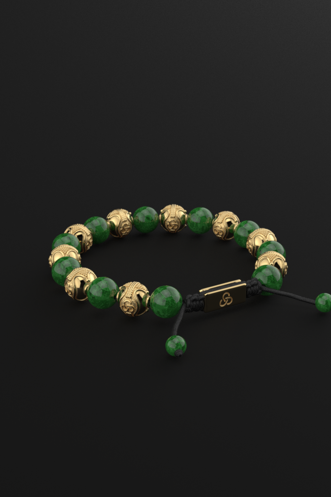 Emerald Jade Bracelet 10mm | Prestige