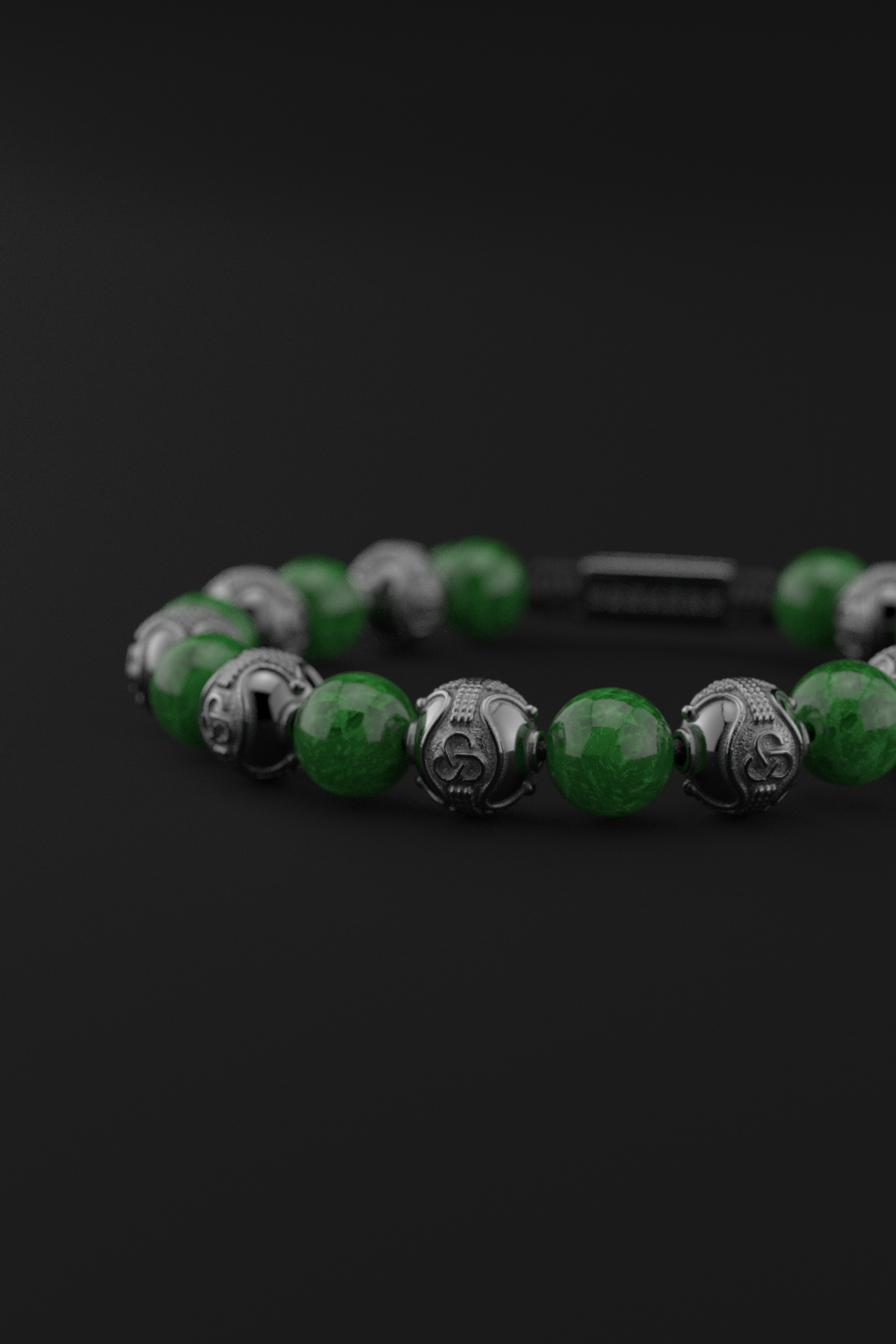 Emerald Jade Bracelet 10mm | Prestige