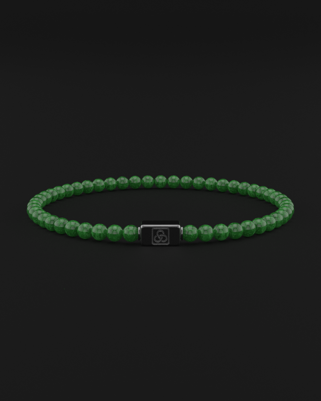 Emerald Jade Bracelet 4mm | Essential