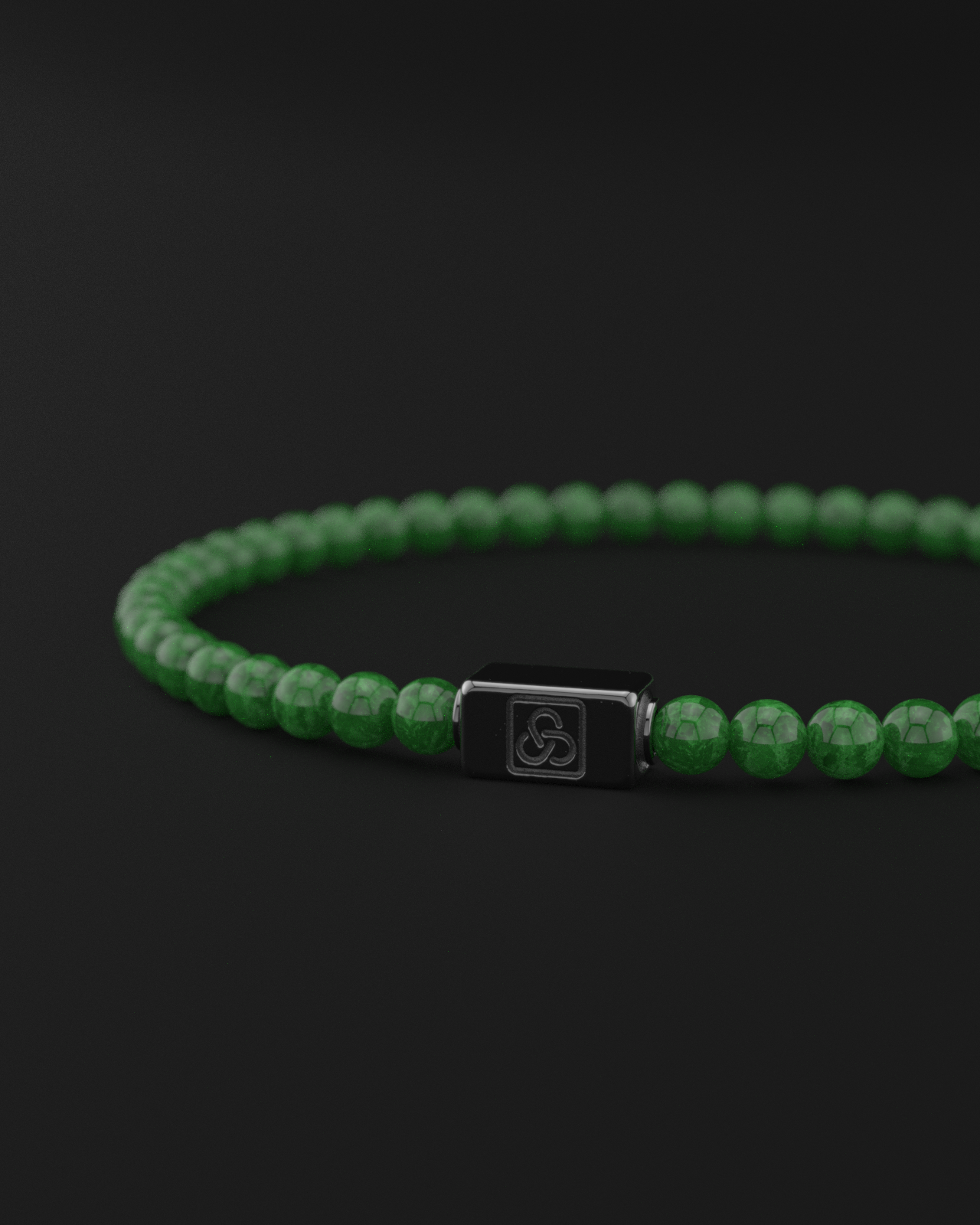 Emerald Jade Bracelet 4mm | Essential