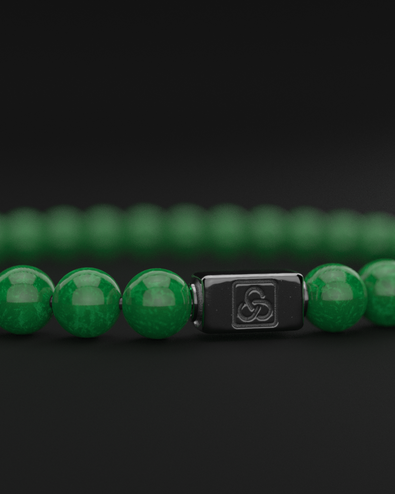 Emerald Jade Bracelet 6mm | Essential